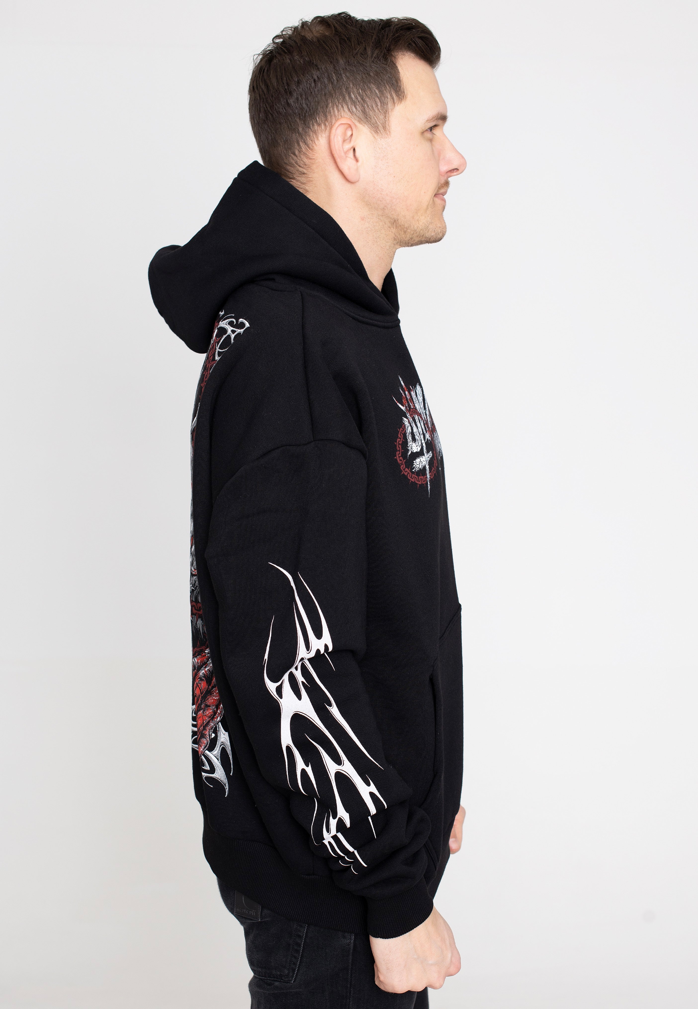 Stay Cold Apparel - The Impaler Oversized Black - Hoodie | Men-Image