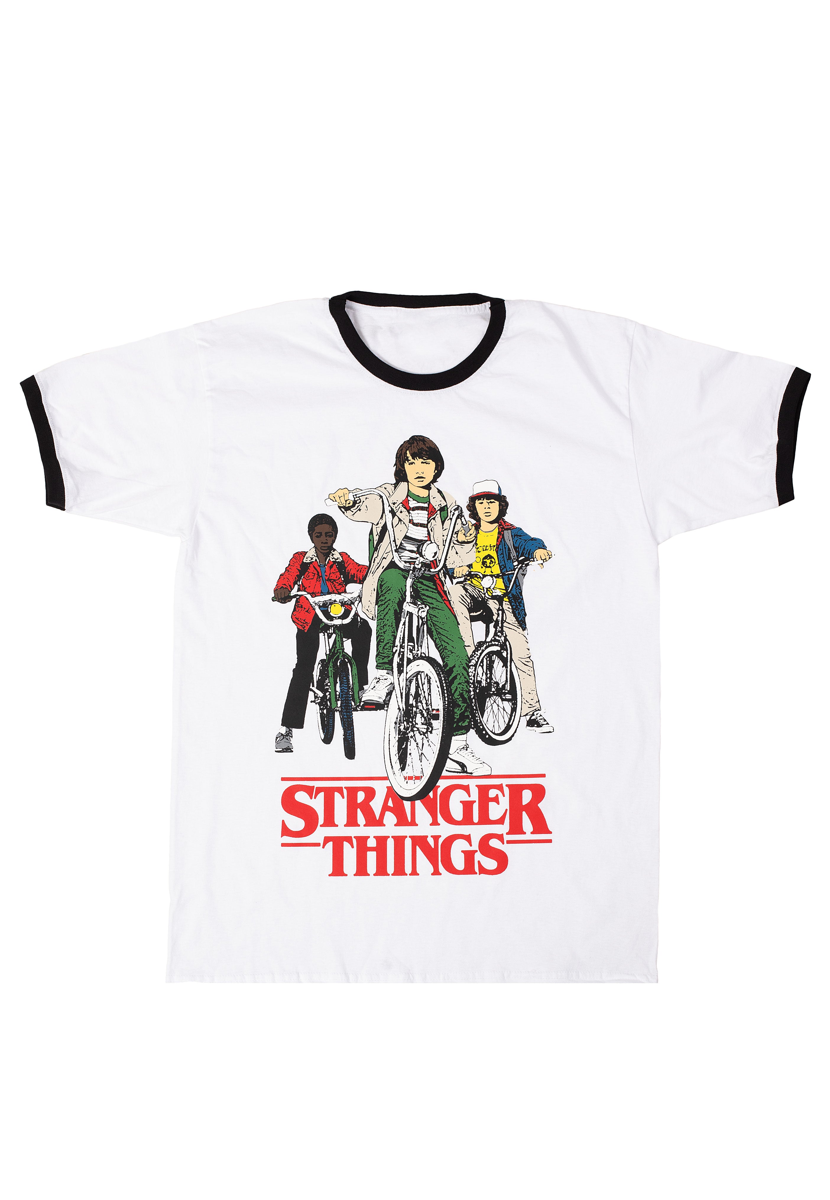 Stranger Things - Bikes Ringer White - T-Shirt | Nuclear Blast