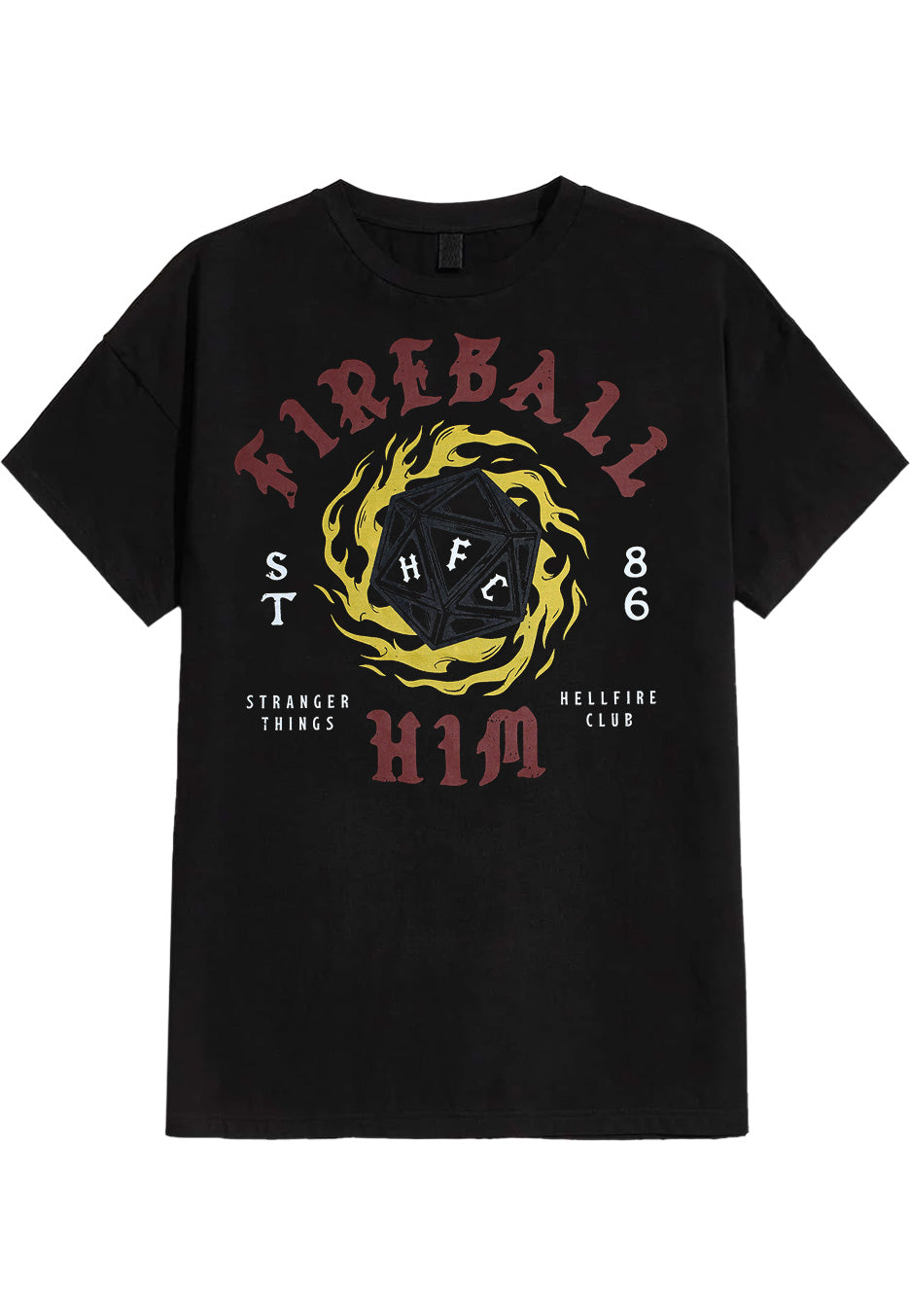 Stranger Things - Fireball Him - T-Shirt | Neutral-Image