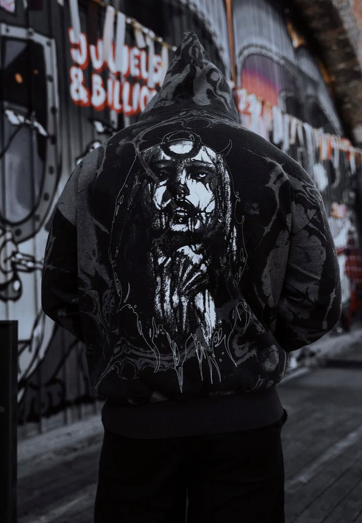 Stay Cold Apparel - Strangled Oversized Black - Hoodie | Neutral-Image