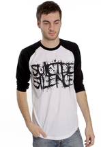 Suicide Silence - Logo White/Black - Longsleeve | Men-Image