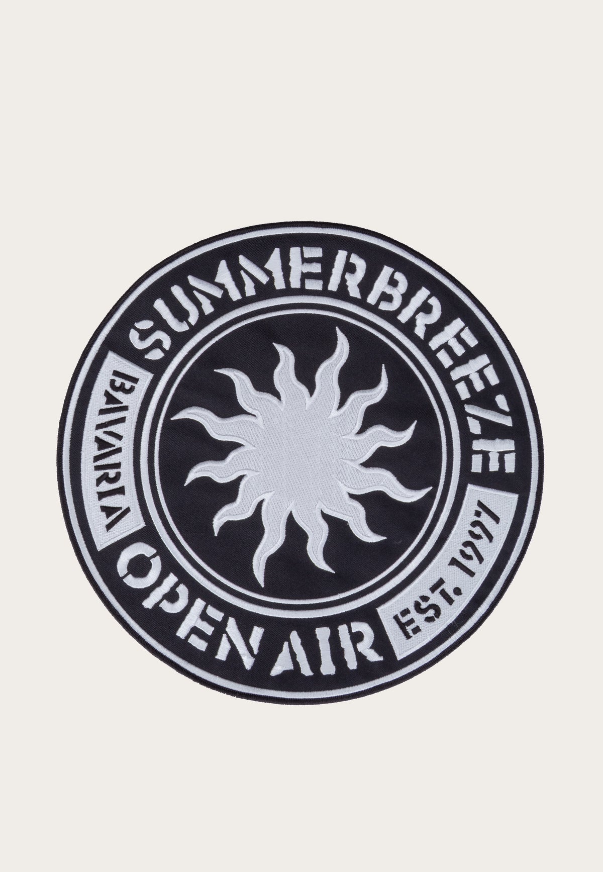 Summer Breeze Logo Sun Parche Trasero