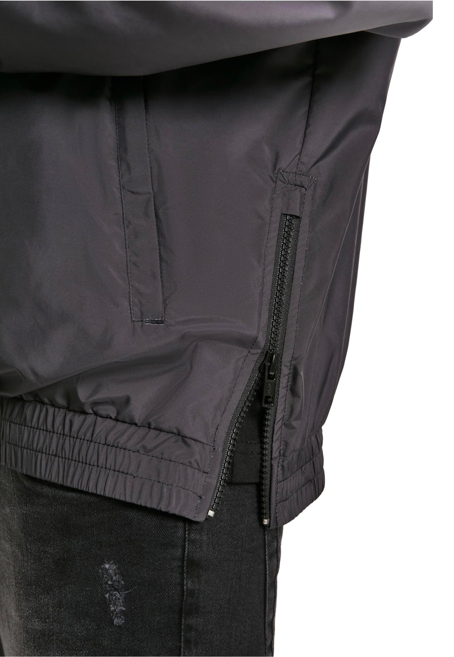 Urban Classics - Gradient Pull Over Jacket Black/White - Jacket | Men-Image