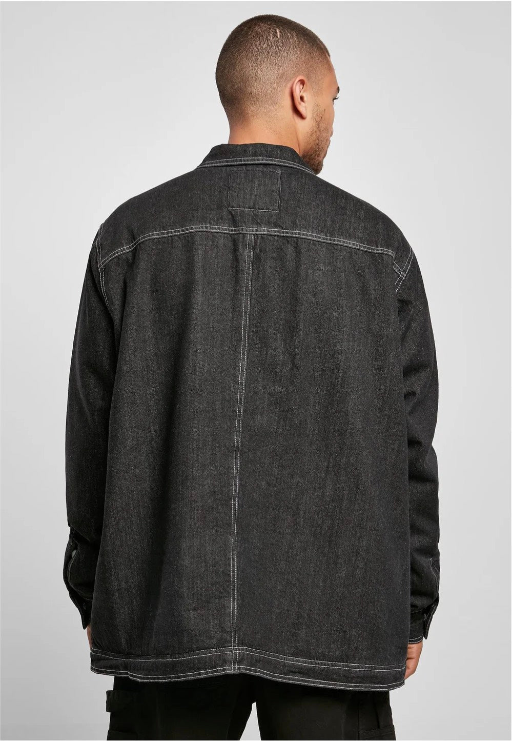 Urban Classics - Oversized Trucker Black Raw - Jacket | Men-Image