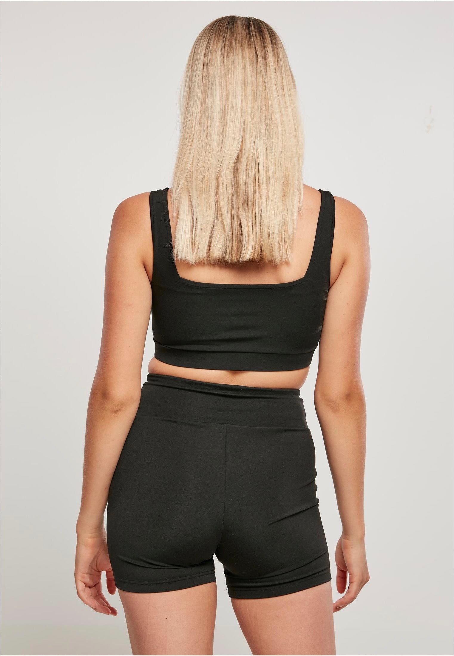 Urban Classics - Ladies Recycled Squared Sports Black - Sport Bra | Women-Image