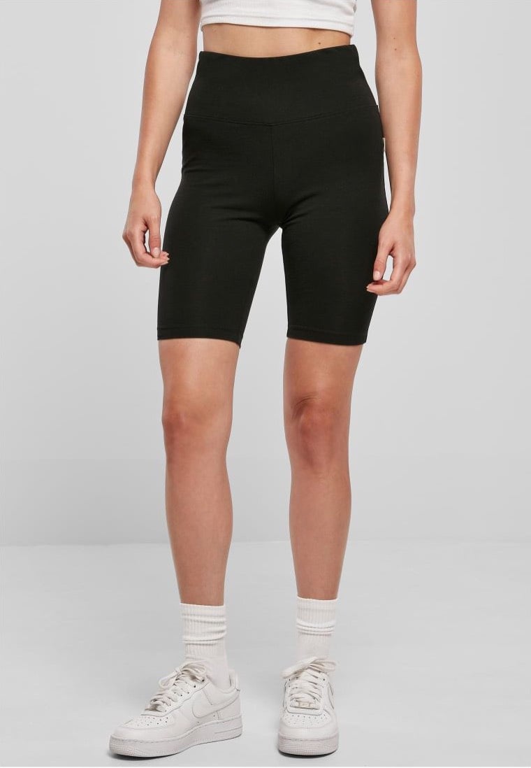 Urban Classics - Ladies Organic Stretch Jersey Cycle Black - Shorts