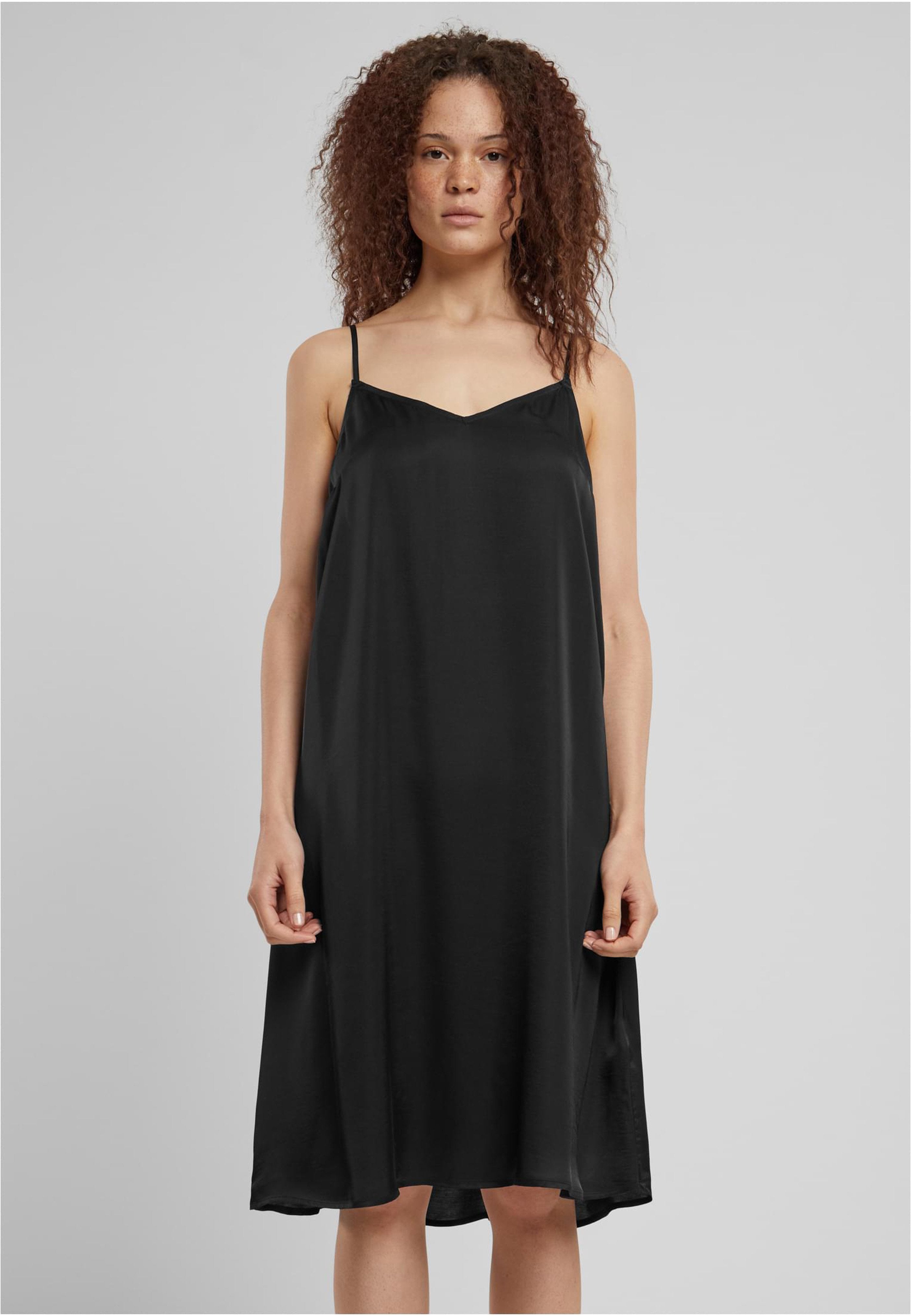 Urban Classics - Ladies Viscose Satin Slip Black - Dress