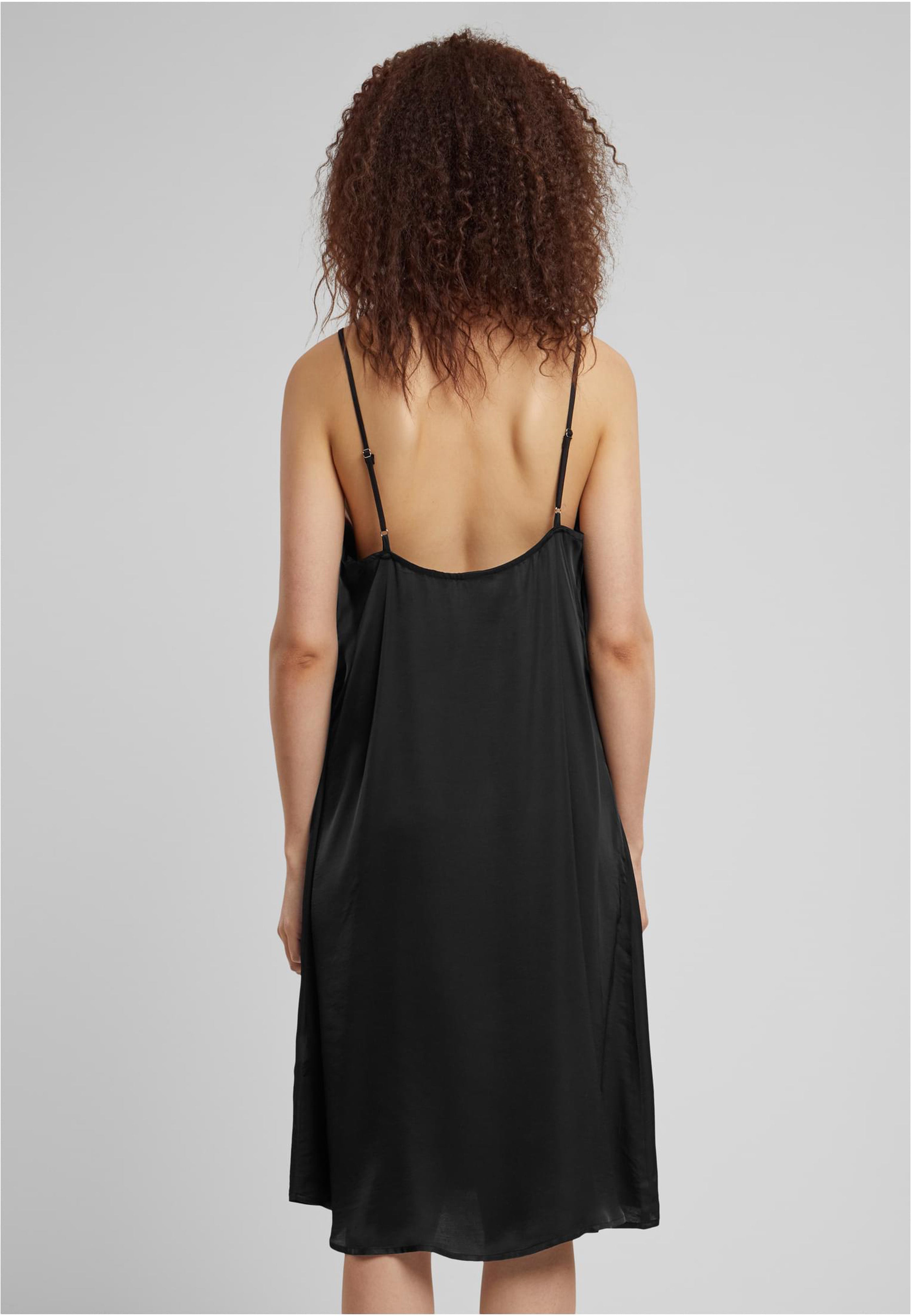 Urban Classics - Ladies Viscose Satin Slip Black - Dress