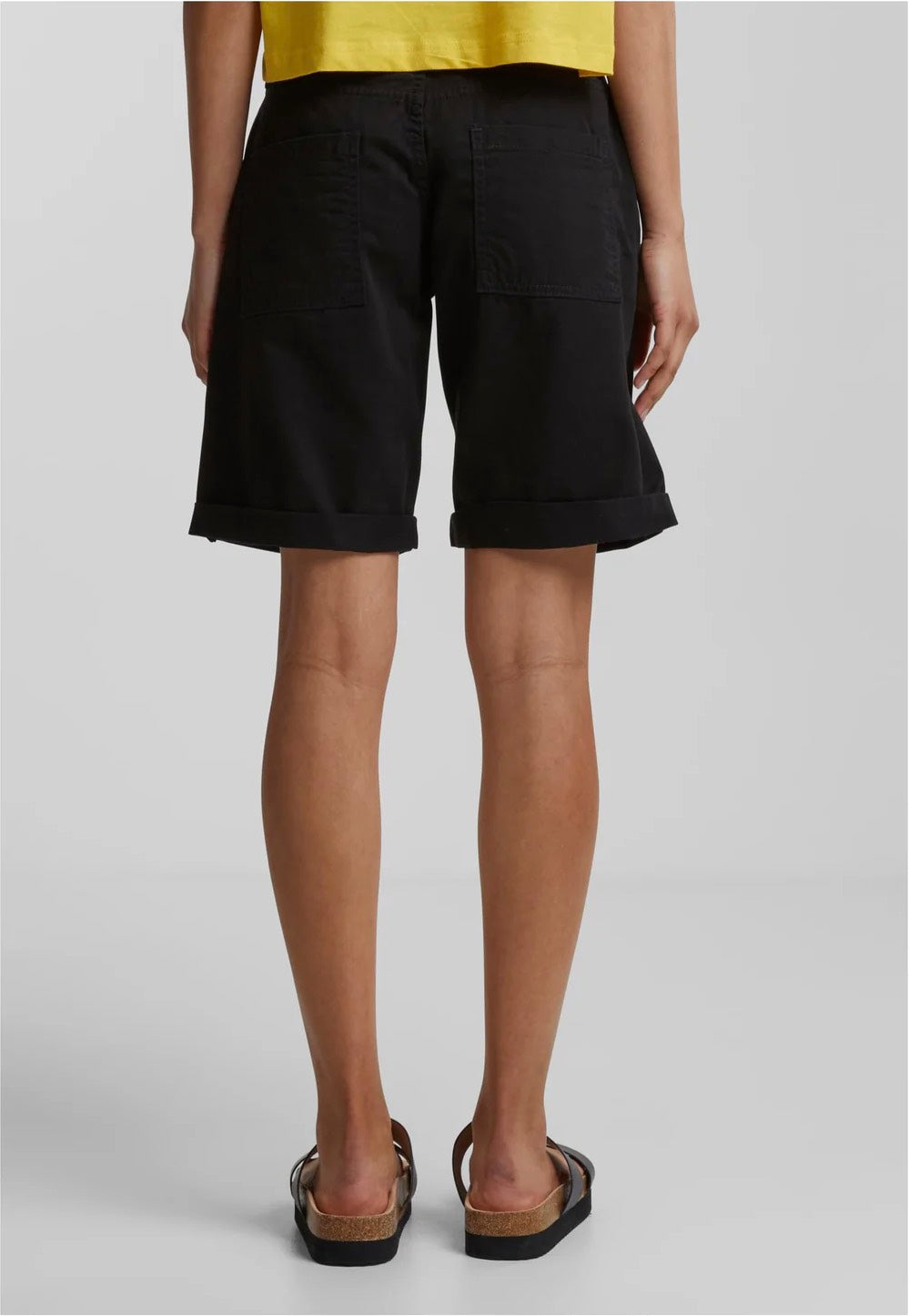 Urban Classics - Ladies Organic Cotton Bermuda Black - Shorts | Women-Image