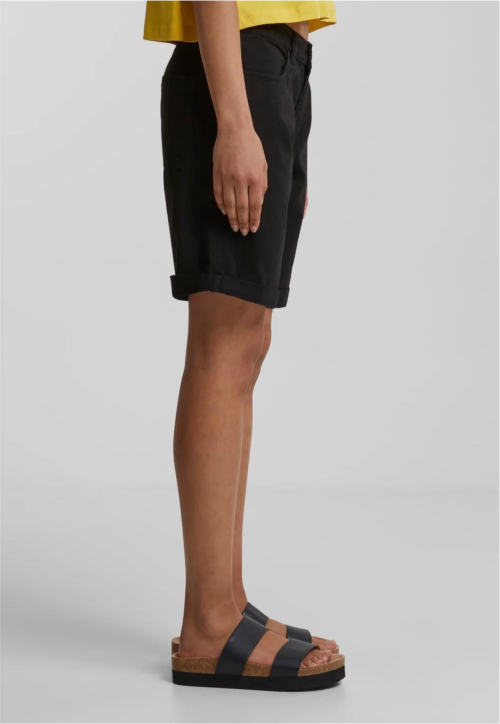 Urban Classics - Ladies Organic Cotton Bermuda Black - Shorts | Women-Image