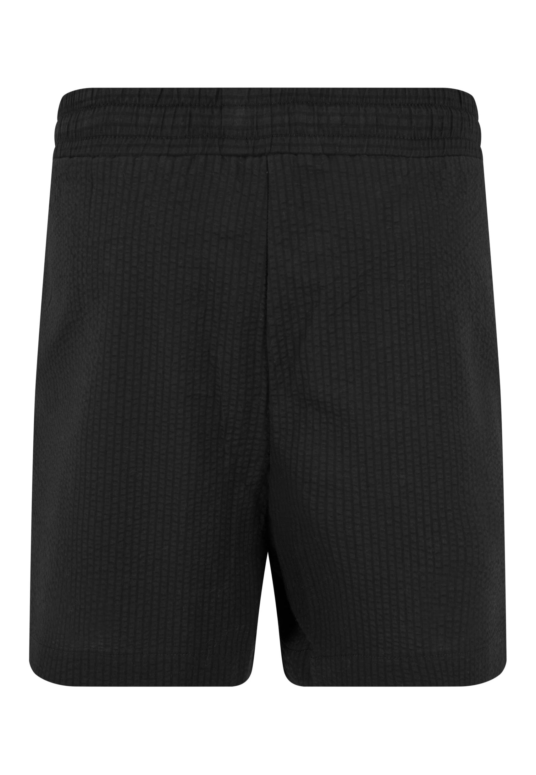 Urban Classics - Ladies Seersucker Black - Shorts | Women-Image