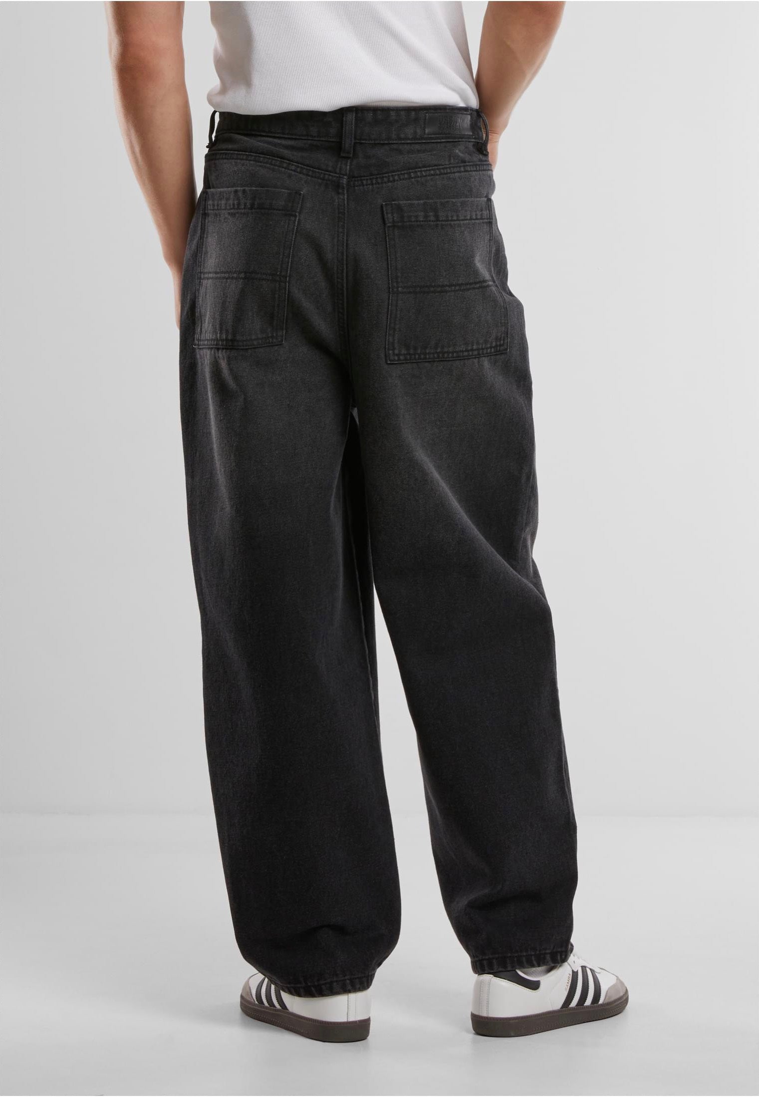 Urban Classics - Tapered Heavy Ounce Baggy Black Washed - Jeans | Men-Image