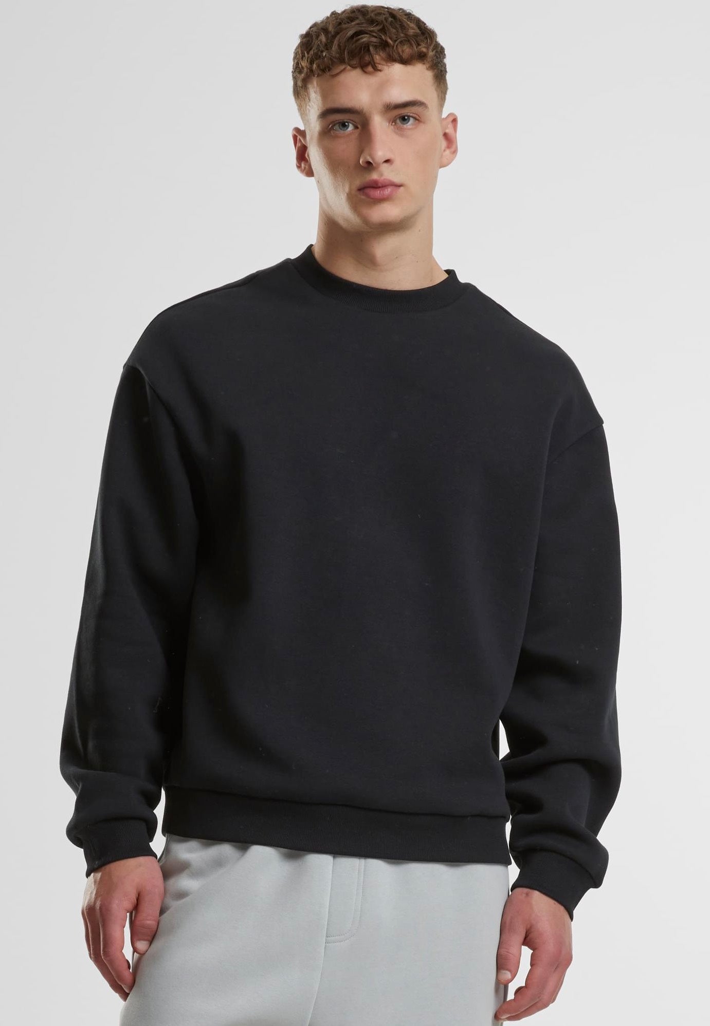 Urban Classics - Fluffy Black - Sweater | Men-Image