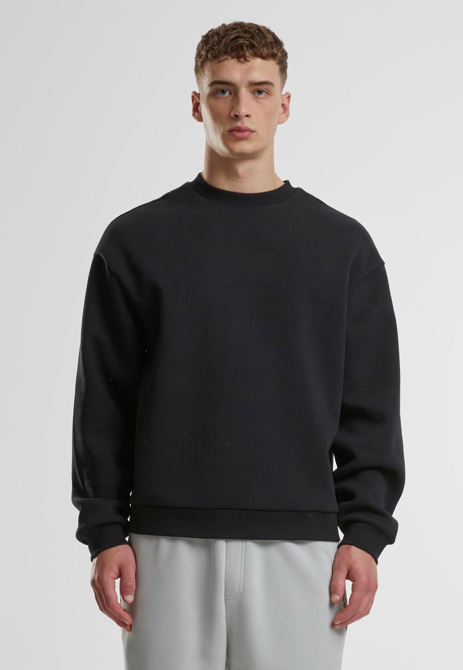 Urban Classics - Fluffy Black - Sweater | Men-Image