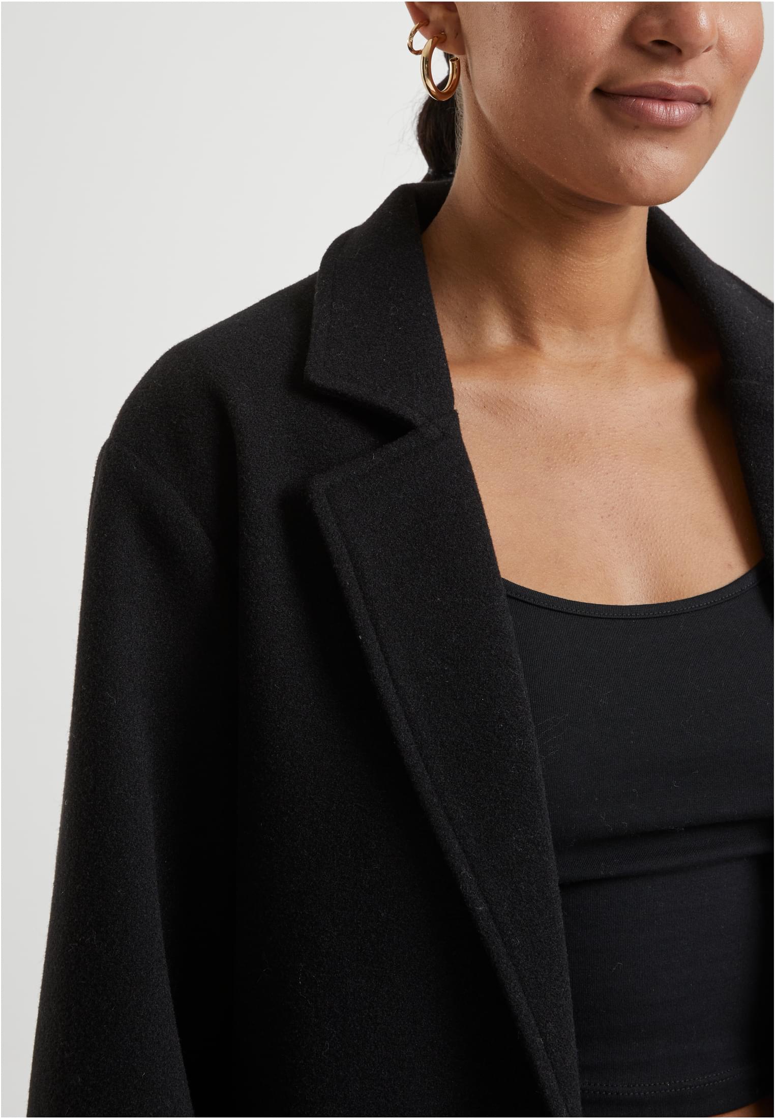 Urban Classics - Ladies Basic Black - Coat | Women-Image
