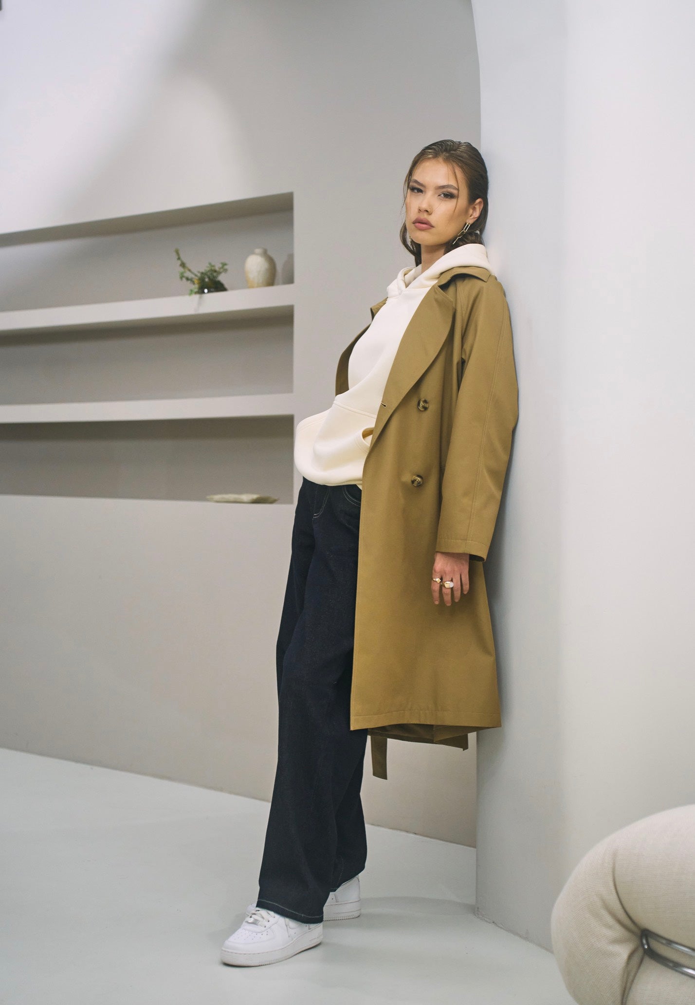 Urban Classics - Ladies Mid Waist 90´s Rinse Washed - Jeans | Women-Image