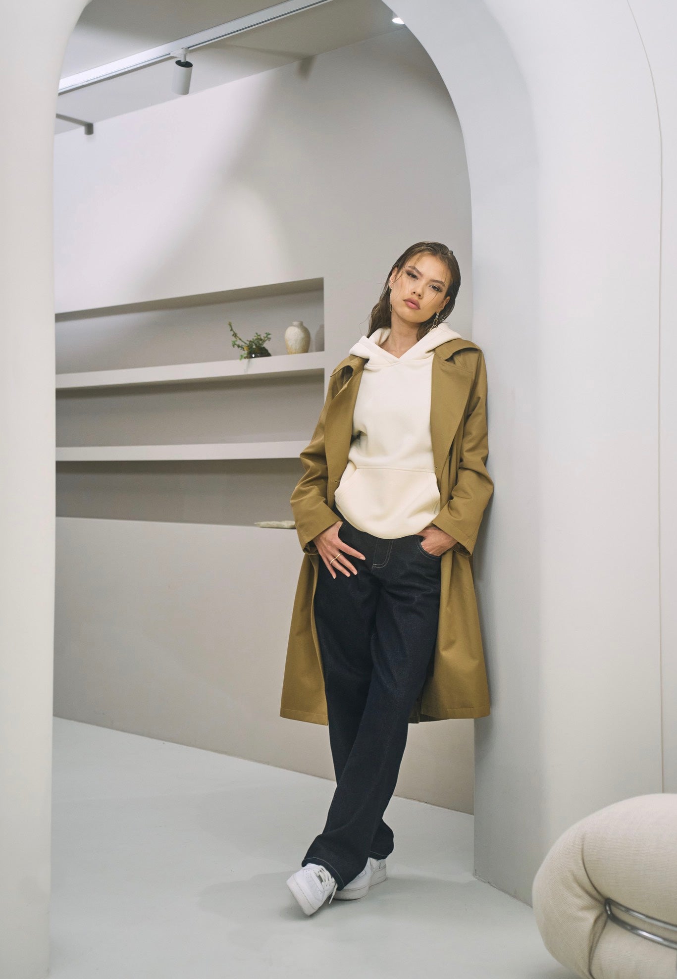 Urban Classics - Ladies Mid Waist 90´s Rinse Washed - Jeans | Women-Image