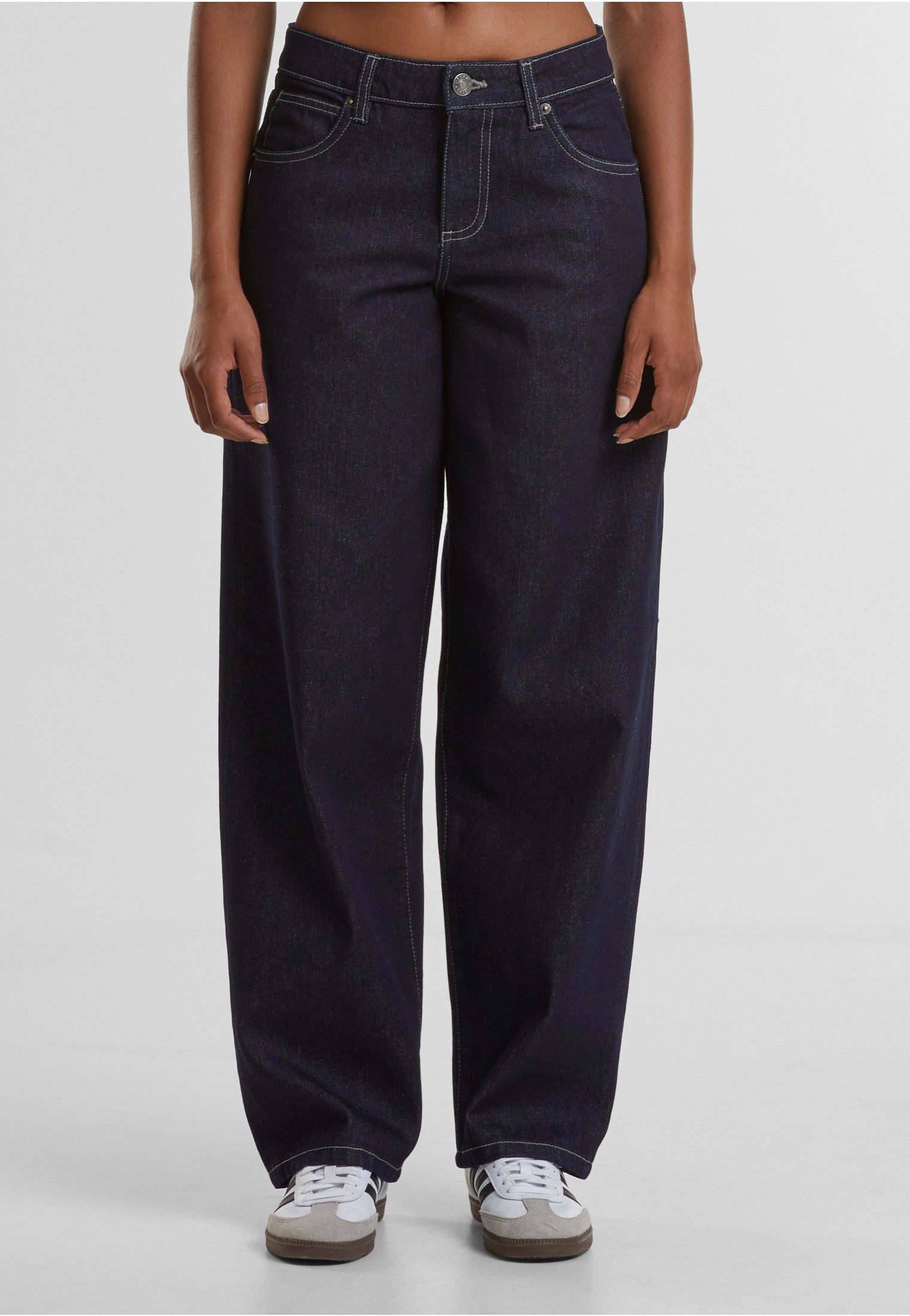 Urban Classics - Ladies Mid Waist 90´s Rinse Washed - Jeans | Women-Image