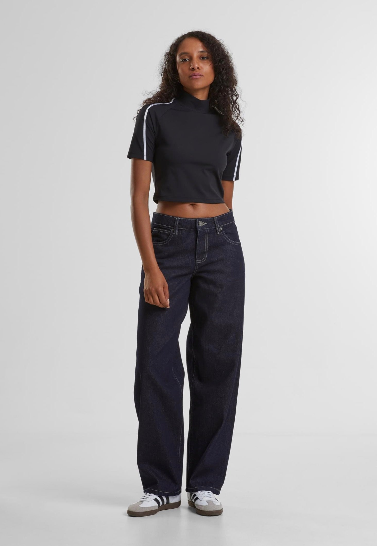 Urban Classics - Ladies Mid Waist 90´s Rinse Washed - Jeans | Women-Image