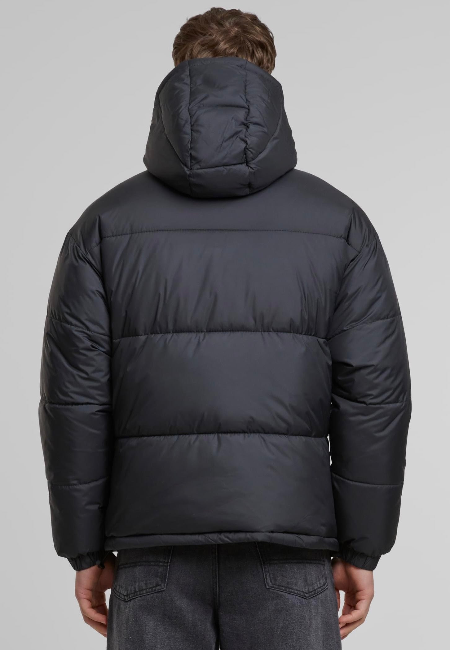Urban Classics - Basic Puffer With Hood Black - Jacket | Men-Image
