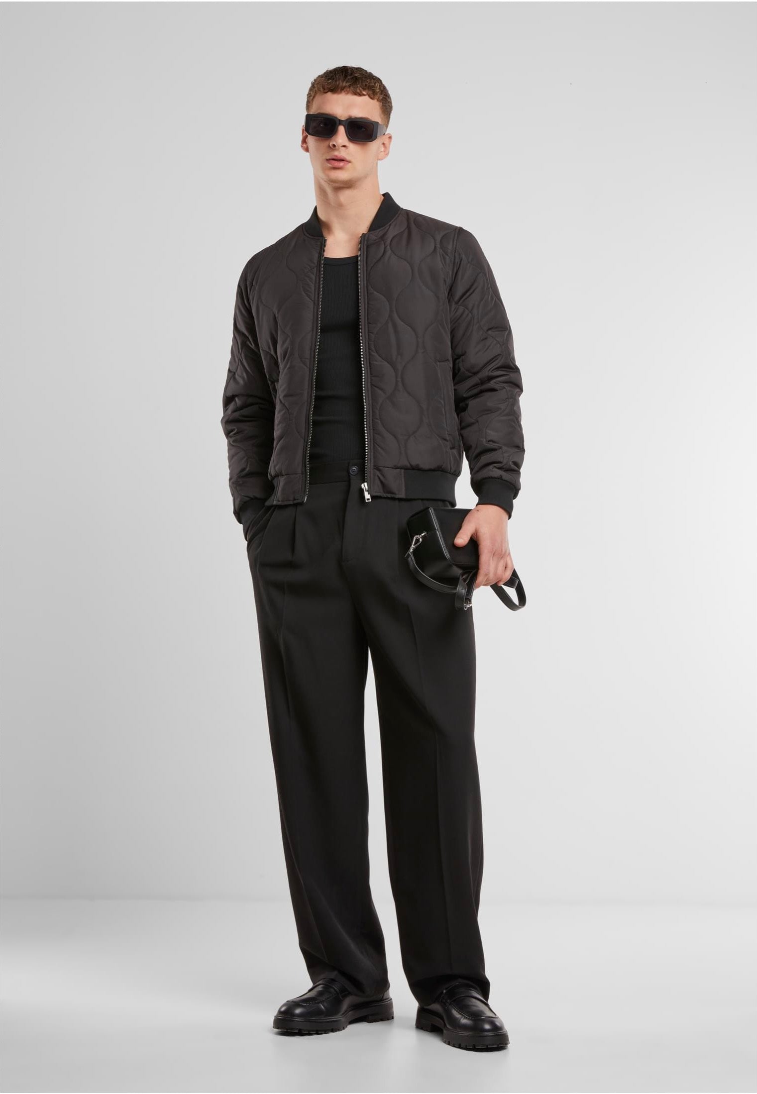 Urban Classics - Onion Quilted Bomber Black - Jacket | Men-Image