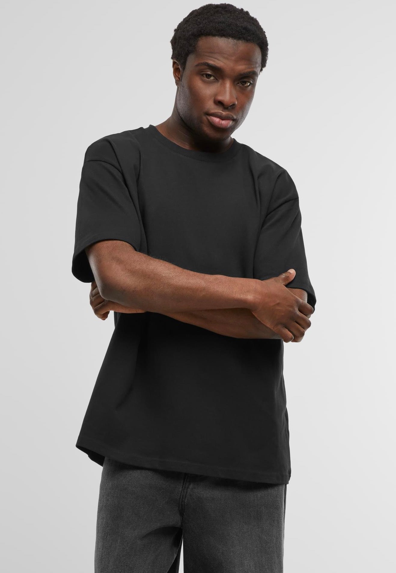 Urban Classics - Relaxed Dropped Shoulder Black - T-Shirt | Men-Image