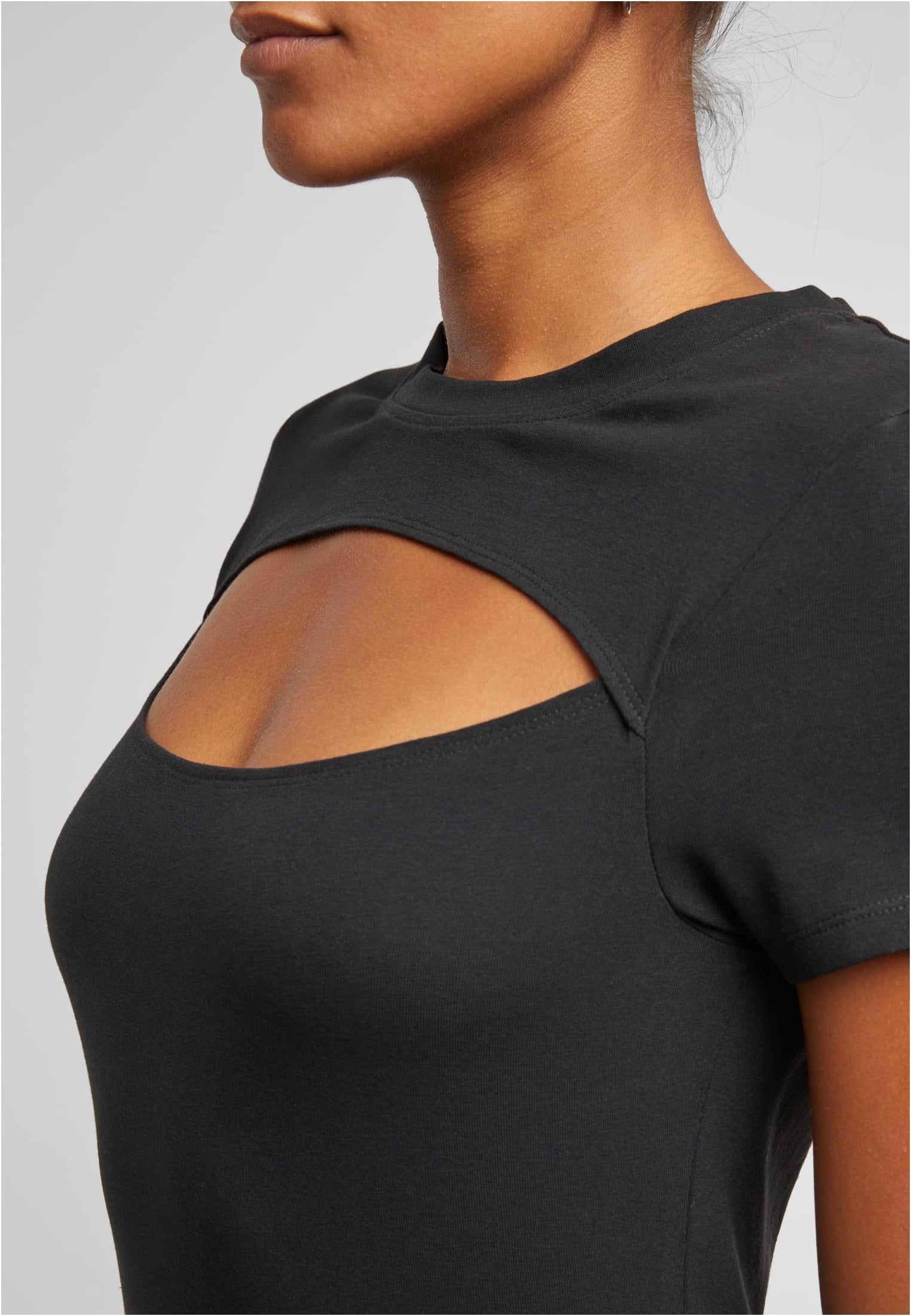 Urban Classics - Ladies Short Cut Out Black - T-Shirt | Women-Image