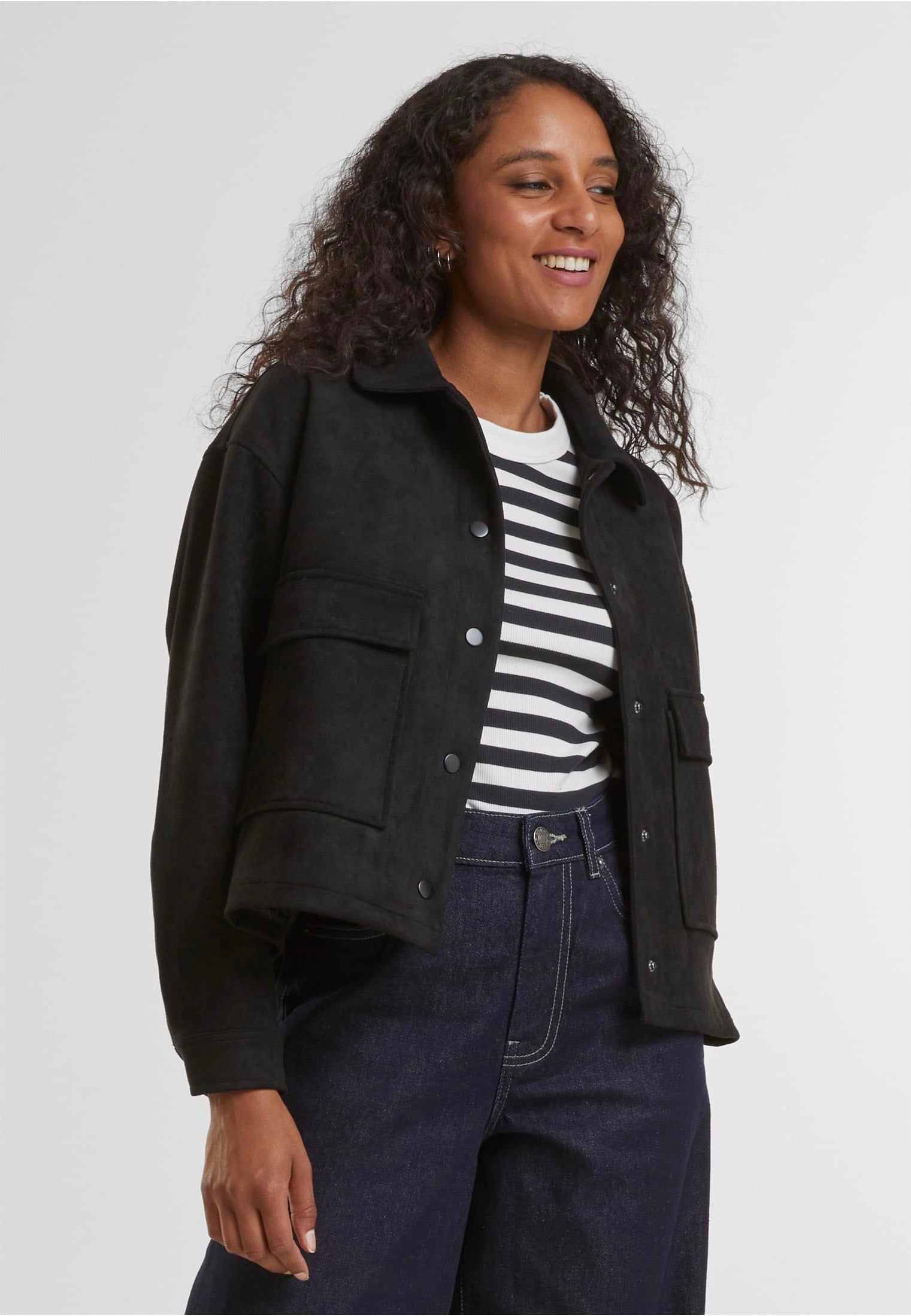 Urban Classics - Ladies Soft Touch Black - Jacket | Women-Image