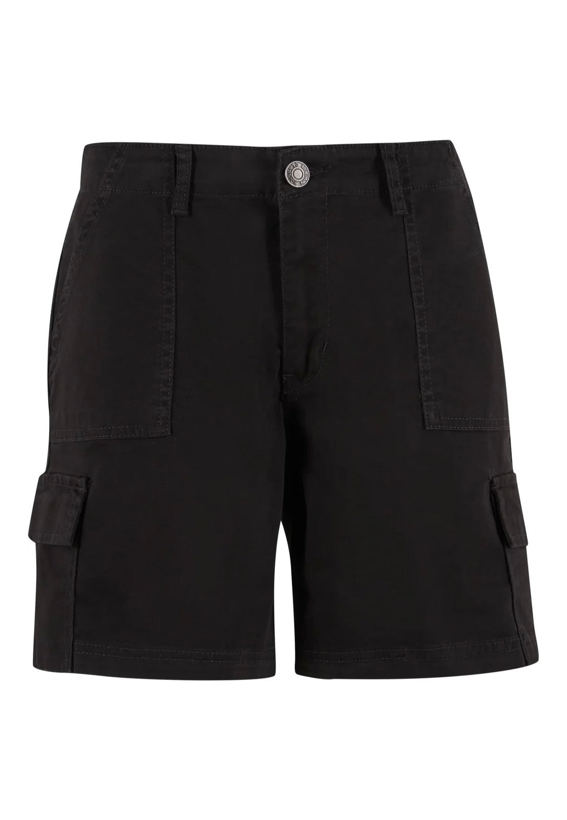 Urban Classics - Ladies Cotton Black - Shorts | Women-Image