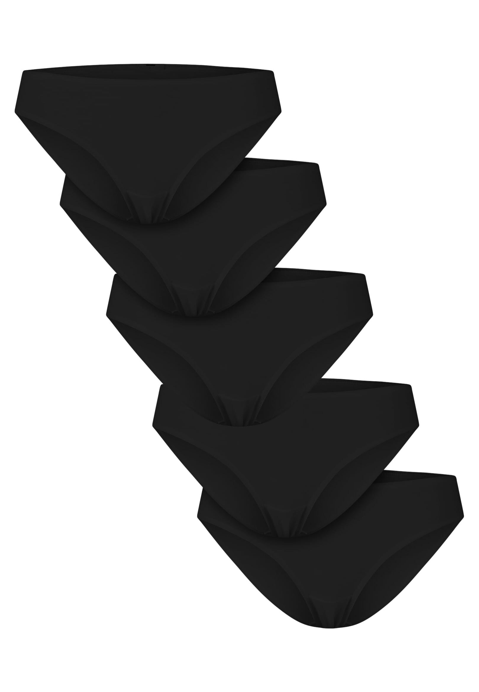 Urban Classics - Ladies Basic Cotton Slip Pack Of 5 Black - Panties | Women-Image