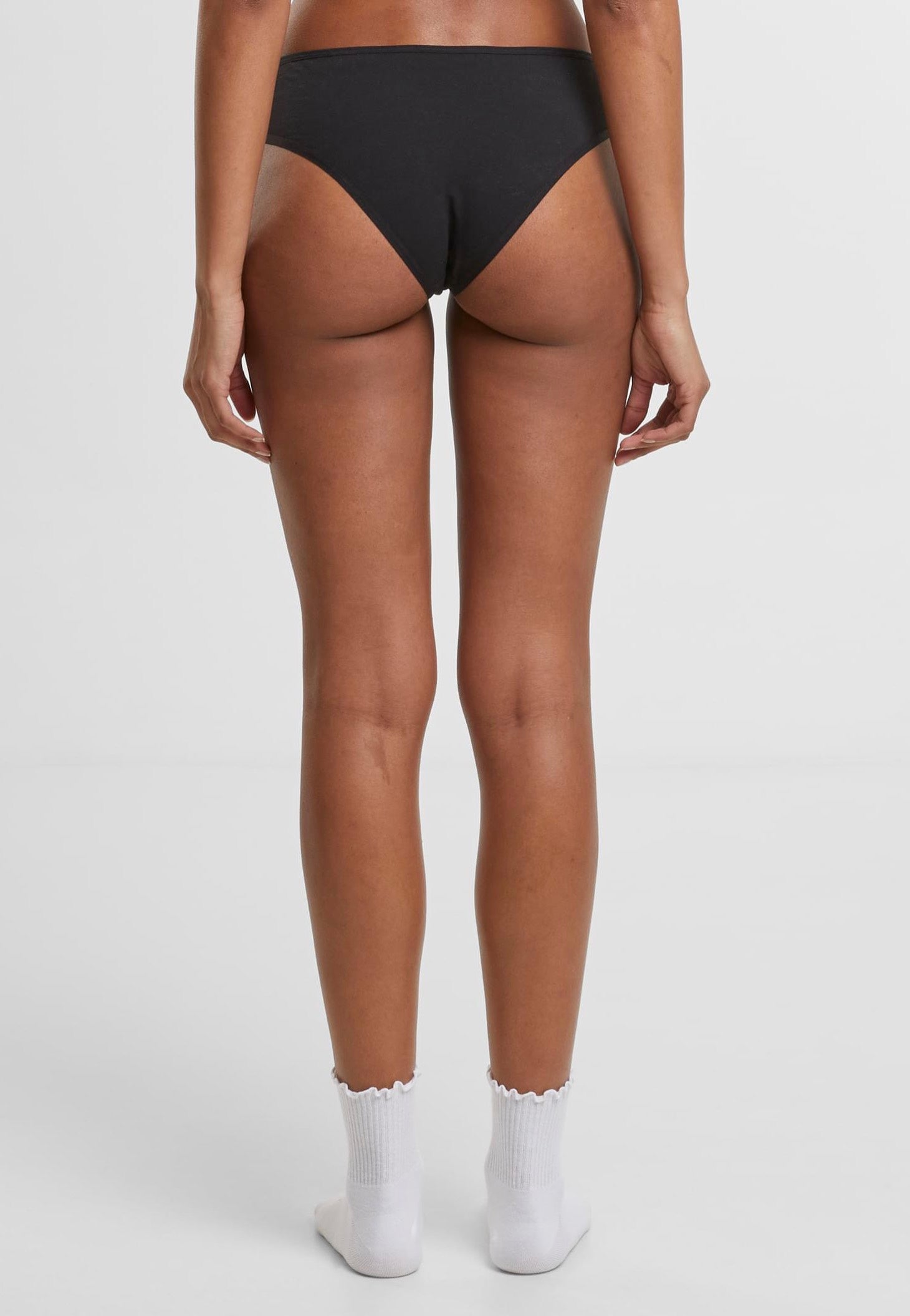 Urban Classics - Ladies Basic Cotton Brazilian Pack Of 5 Black - Panties | Women-Image