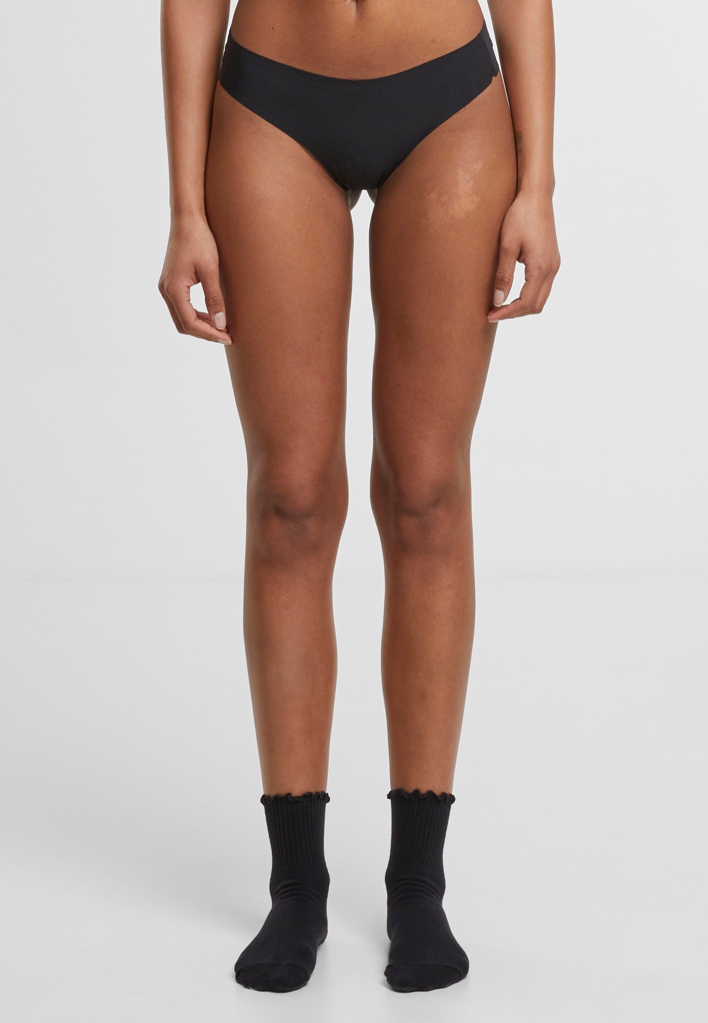 Urban Classics - Ladies Lasercut Brazilian Pack Of 3 Black - Panties | Women-Image