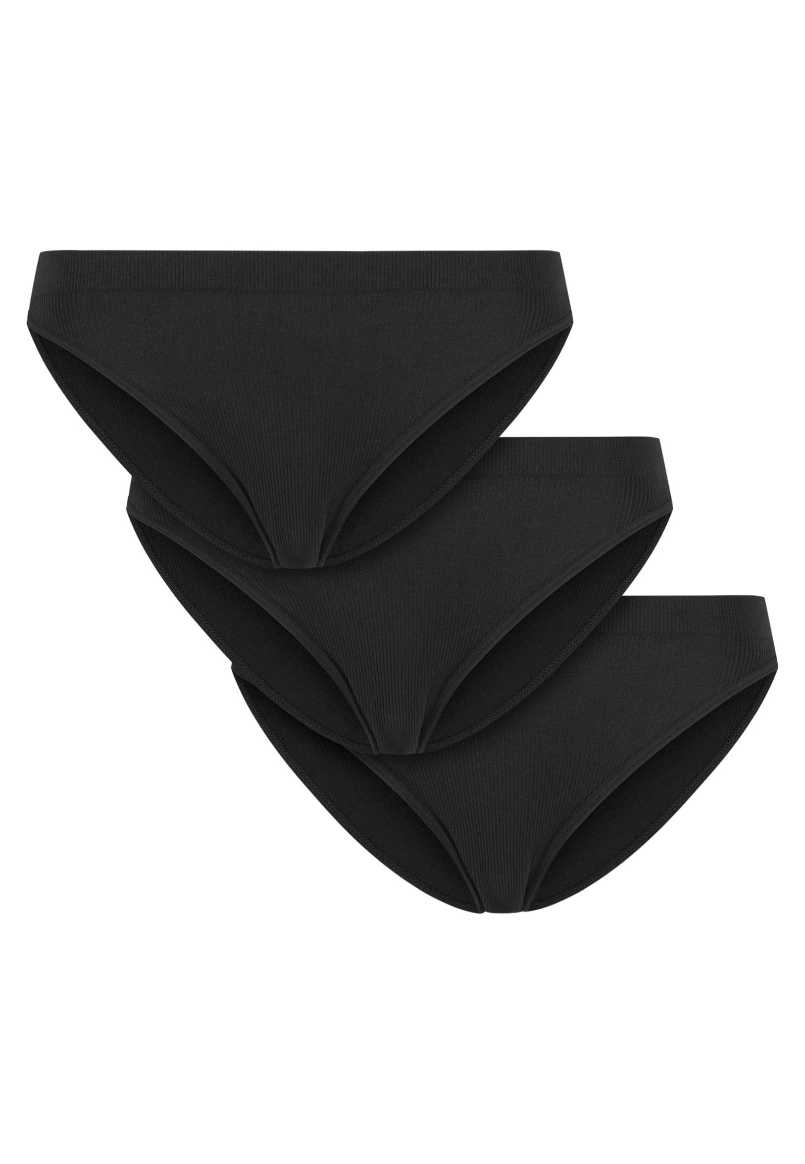 Urban Classics - Ladies Rip Slip Pack Of 3 Black - Panties | Women-Image