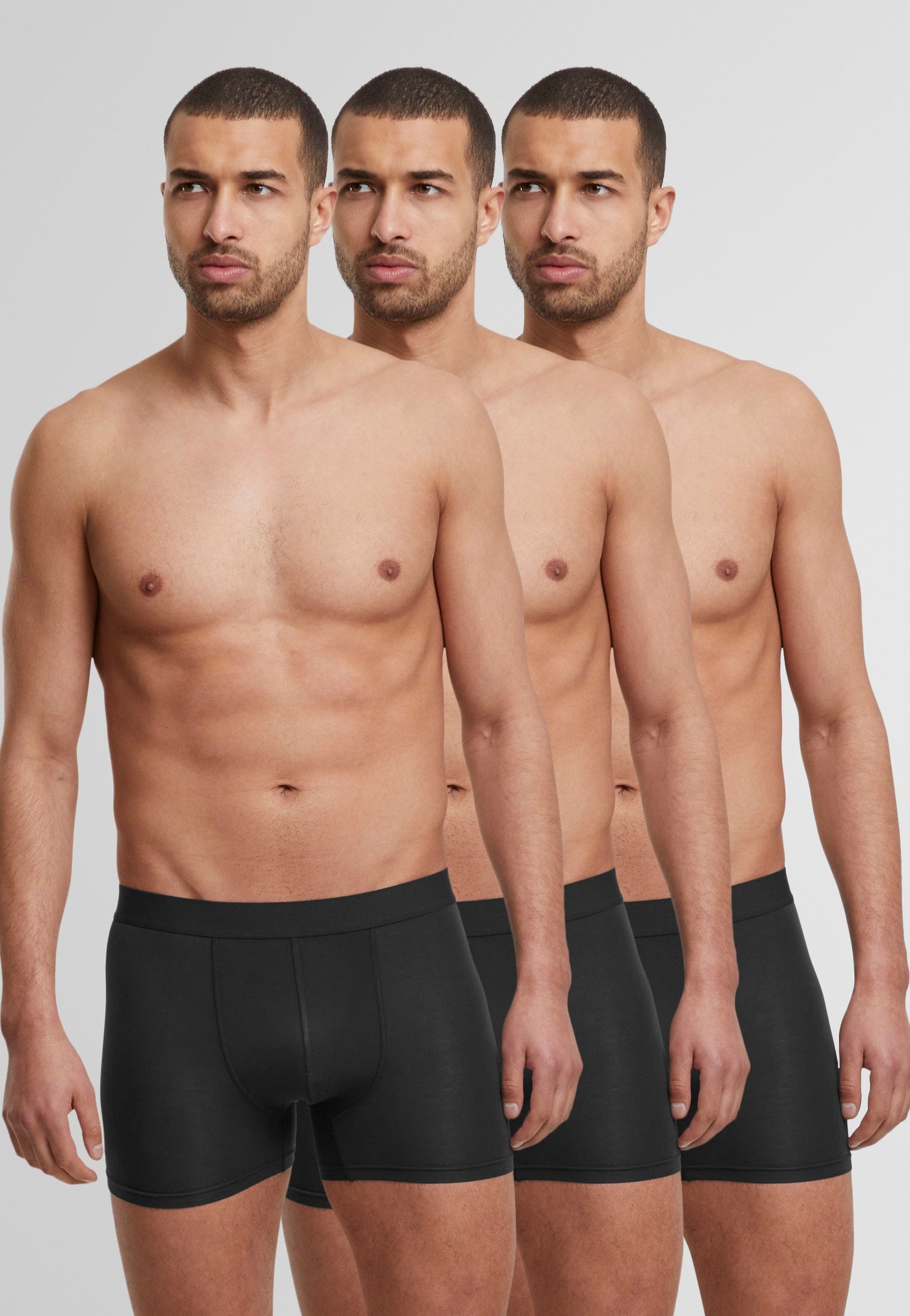 Urban Classics - Bamboo Retro Pack Of 3 Black - Boxershorts | Men-Image