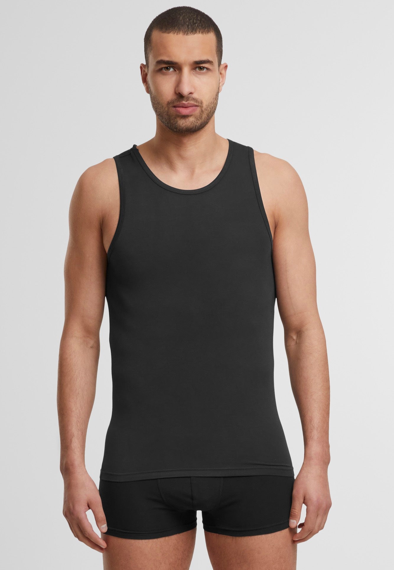 Urban Classics - Bamboo Basic Pack Of 2 Black+Black - Tank | Men-Image