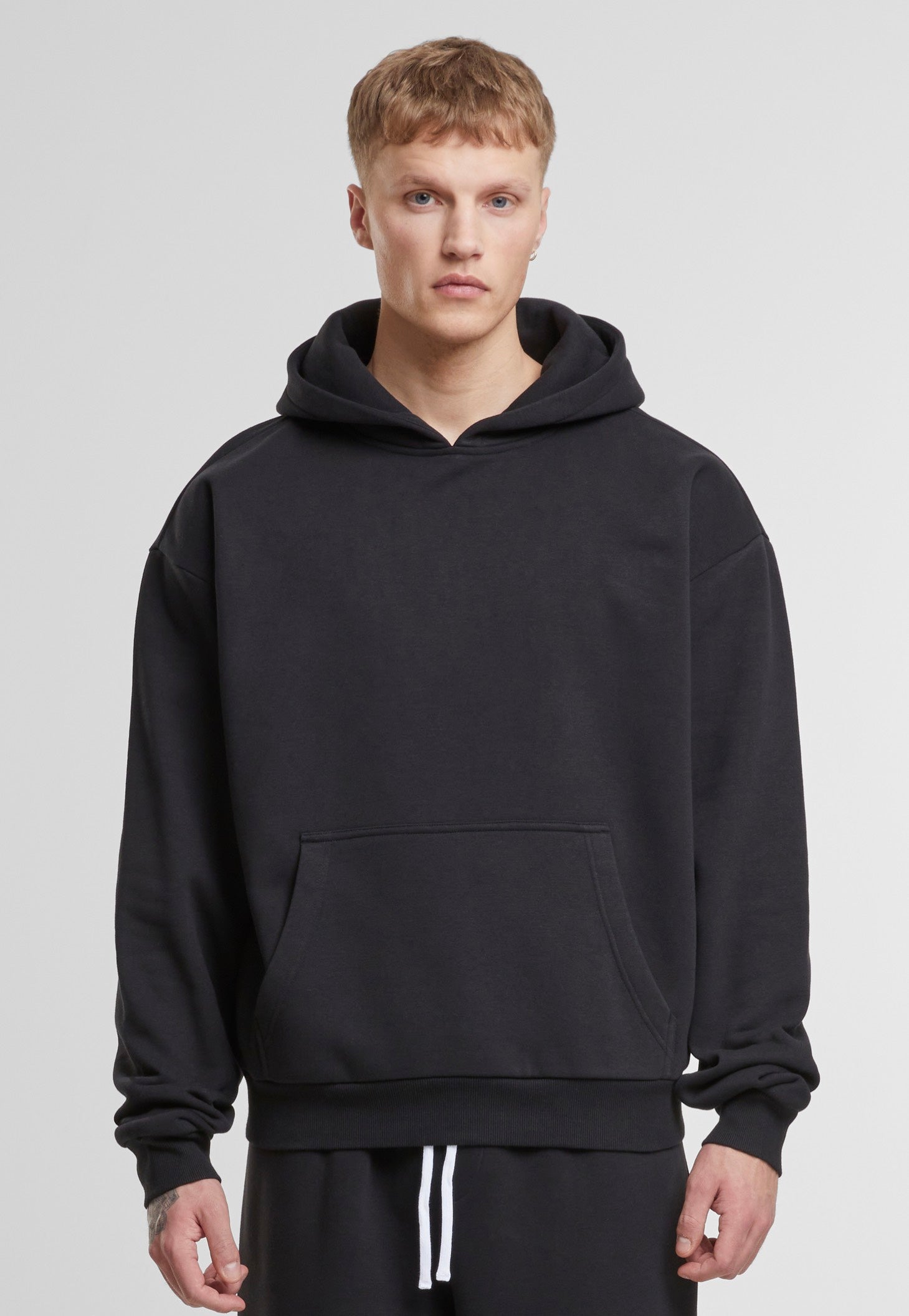 Urban Classics - Fluffy Oversized Black - Hoodie | Men-Image