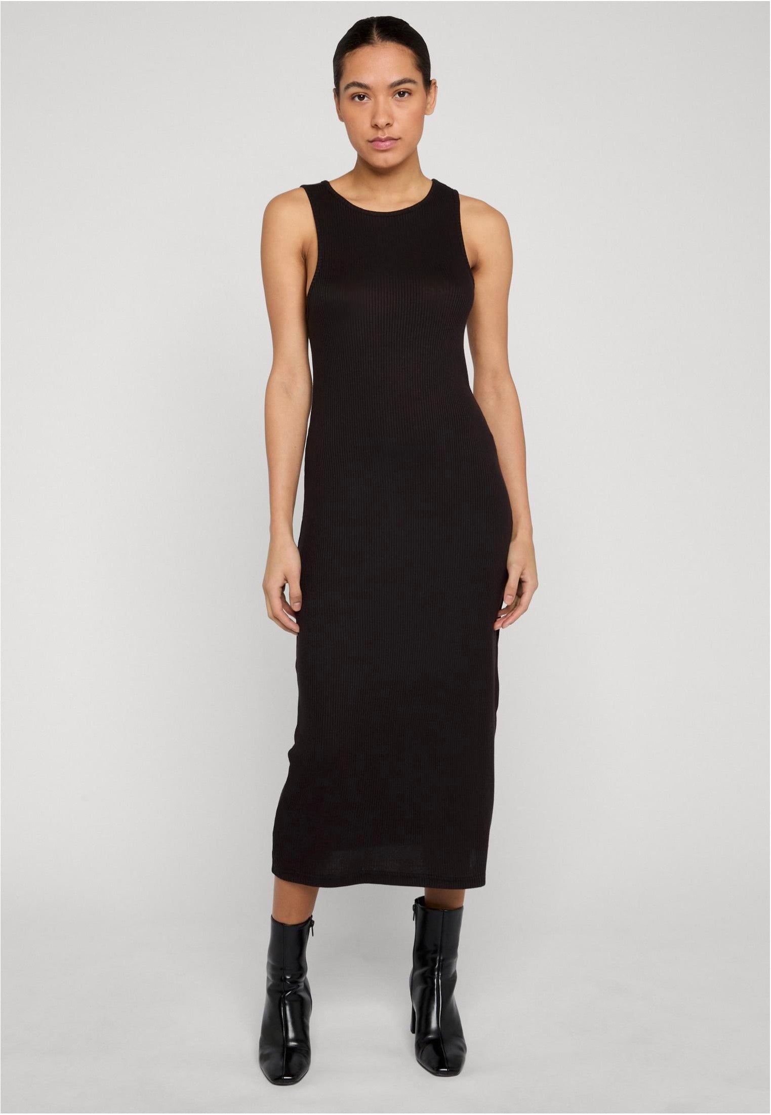 Urban Classics - Ladies Long Racerback Black - Dress | Women-Image