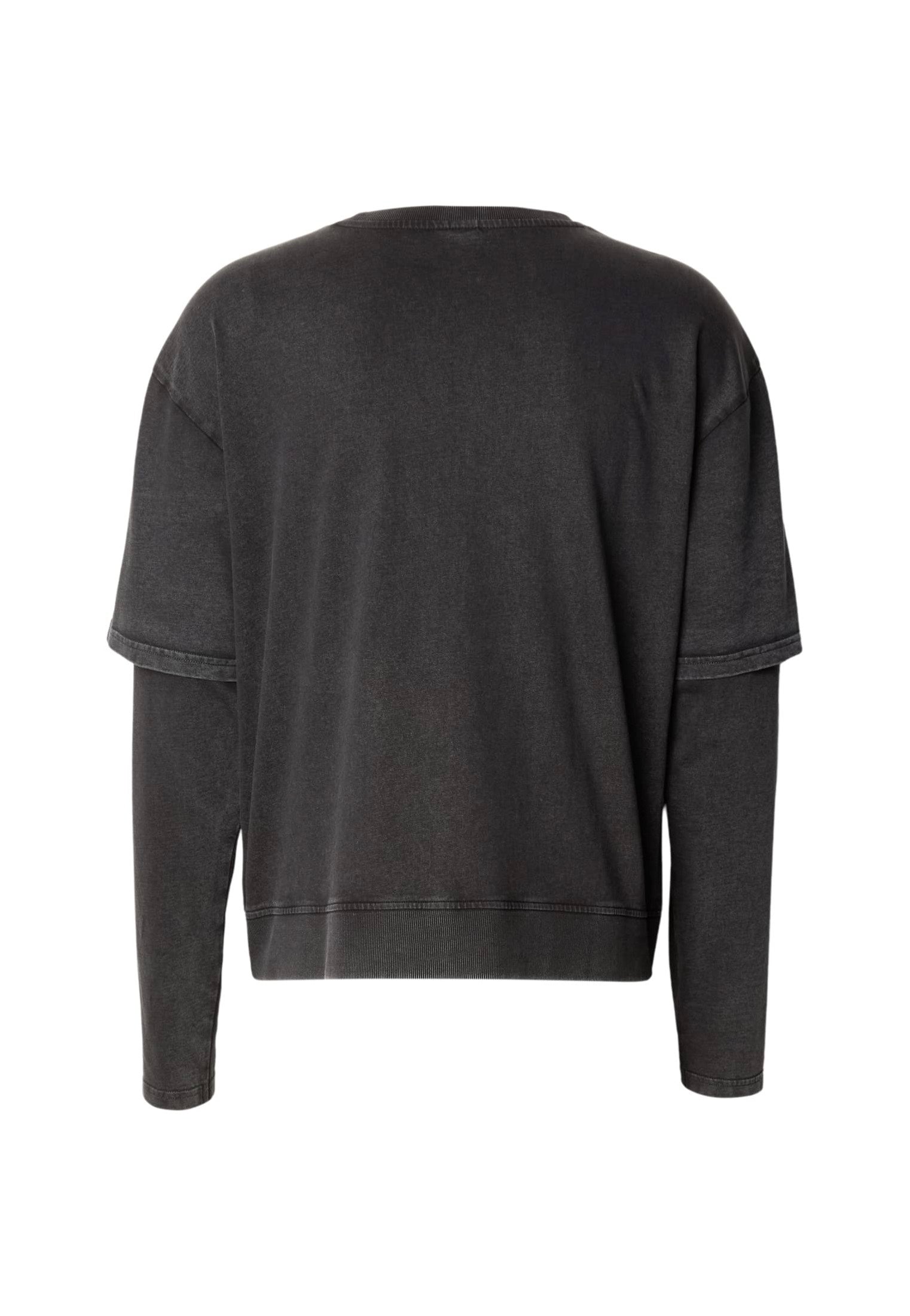 Urban Classics - Washed Double Layered Black - Longsleeve | Men-Image