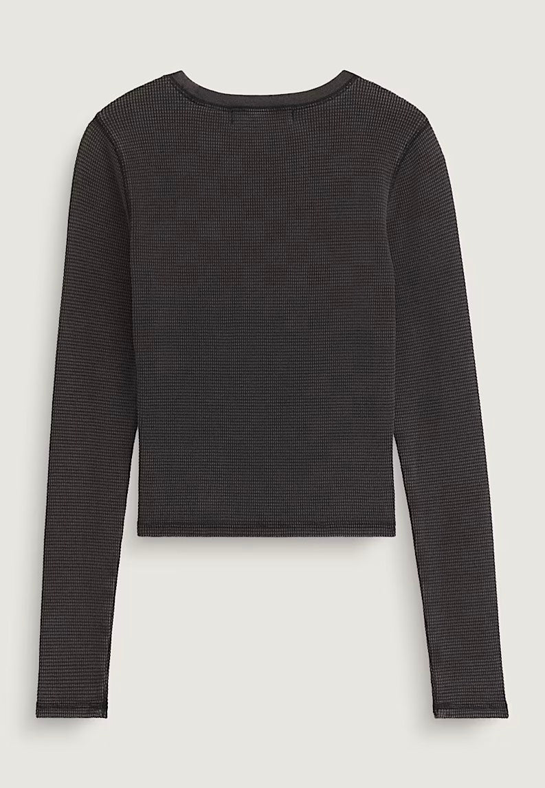 Vans - Teri Waffle Black - Longsleeve | Women-Image