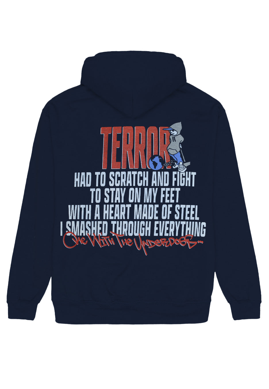 Terror - Scratch And Fight Navy - Hoodie | Neutral-Image