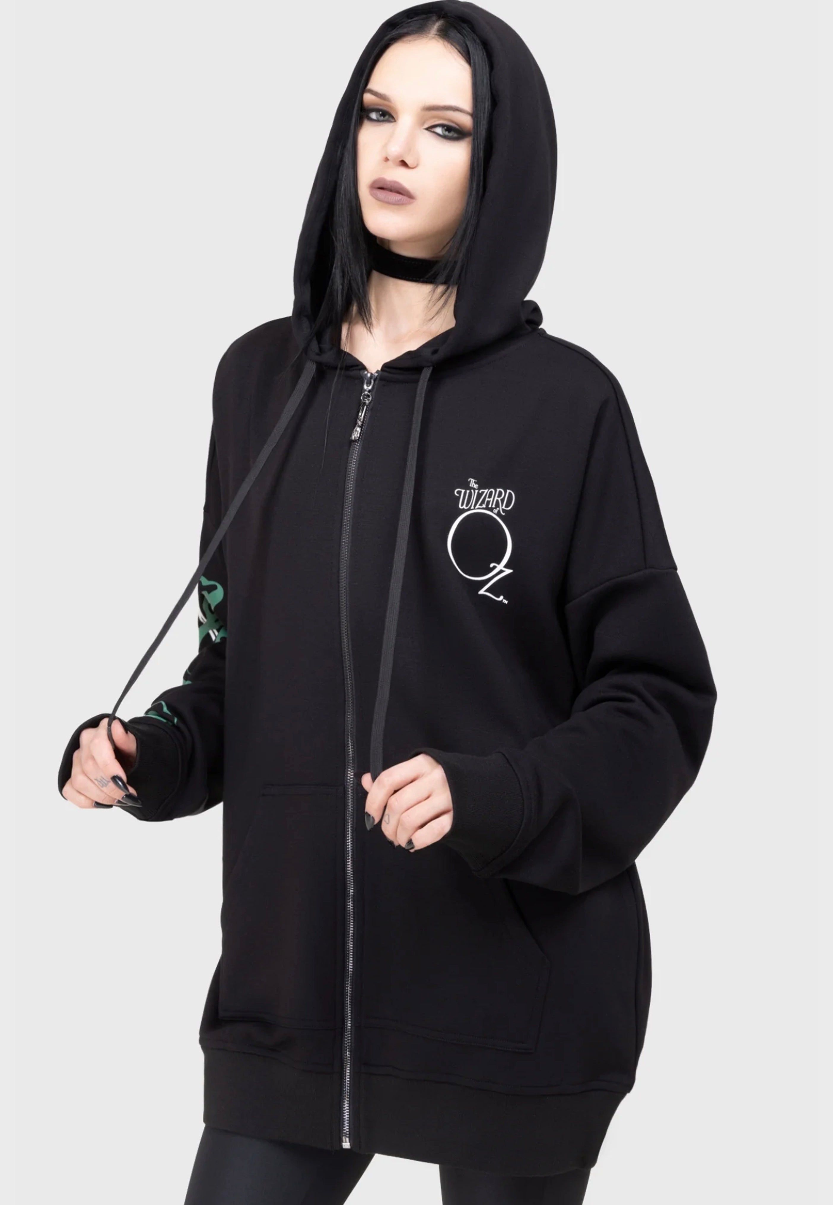 Killstar x Wizard Of OZ - The Witch Is Dead Black - Zipper | Women-Image