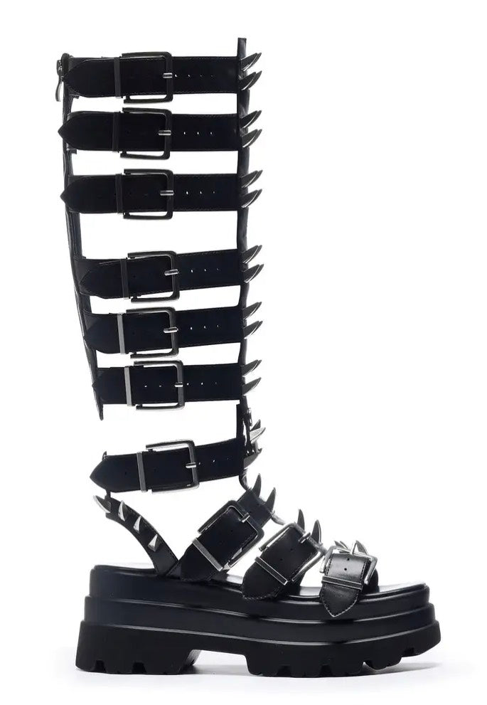 Koi Footwear - The Mage Resistor Spiked Black - Girl Sandals | Women-Image