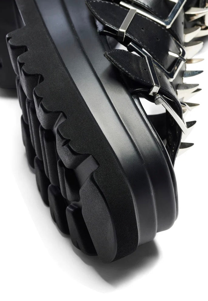Koi Footwear - The Mage Resistor Spiked Black - Girl Sandals | Women-Image