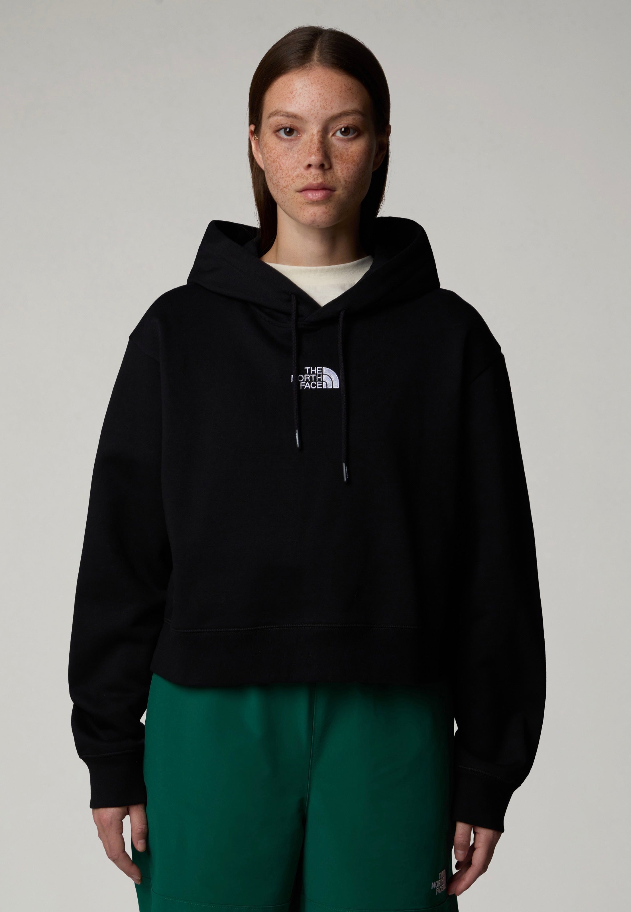 トップス THE NORTH FACE P/O HOODIE The North Face - Essential Crop Tnf Black - Hoodie | Nuclear Blast