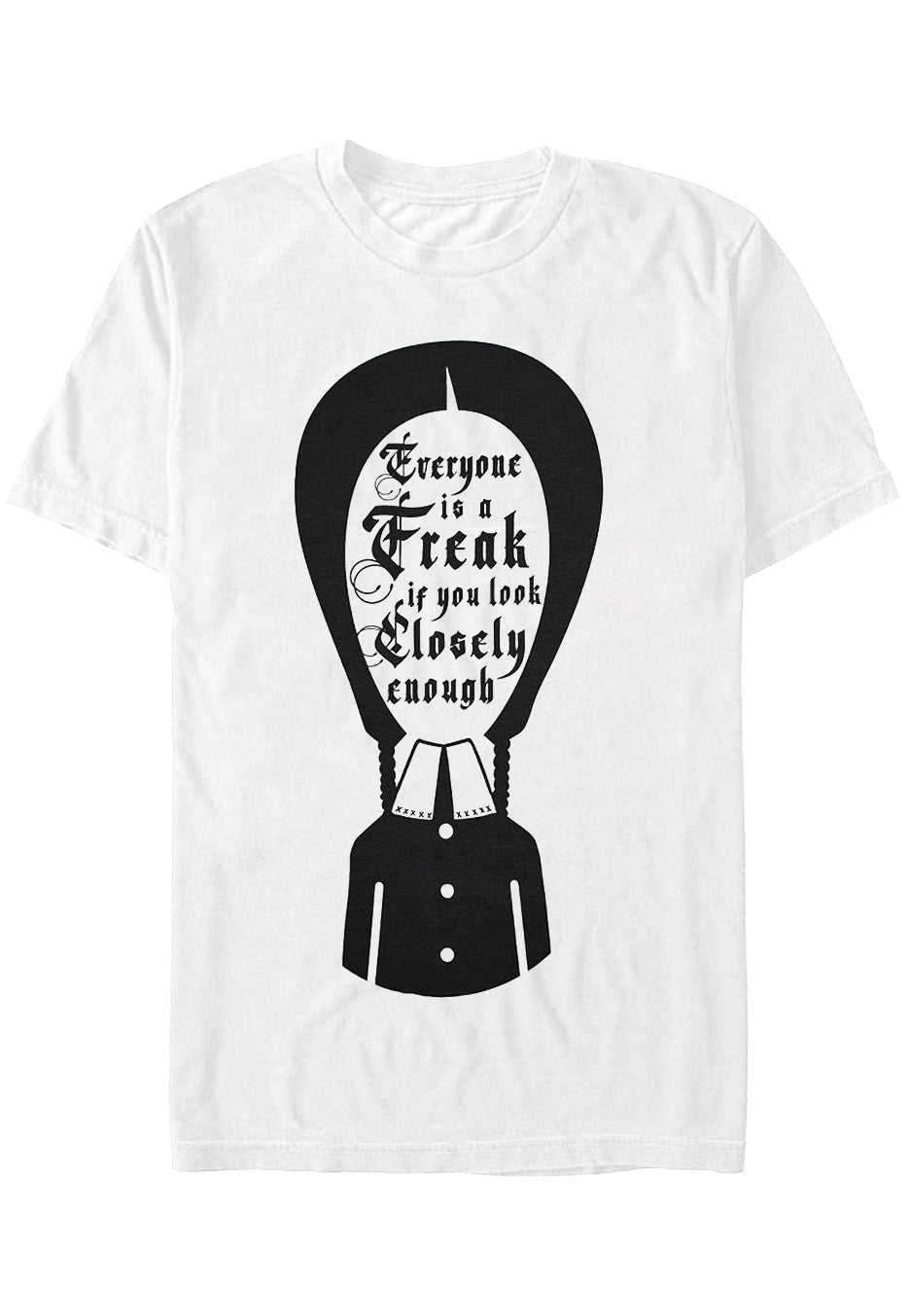 The Addams Family - Wednesday Freak White - T-Shirt | Neutral-Image