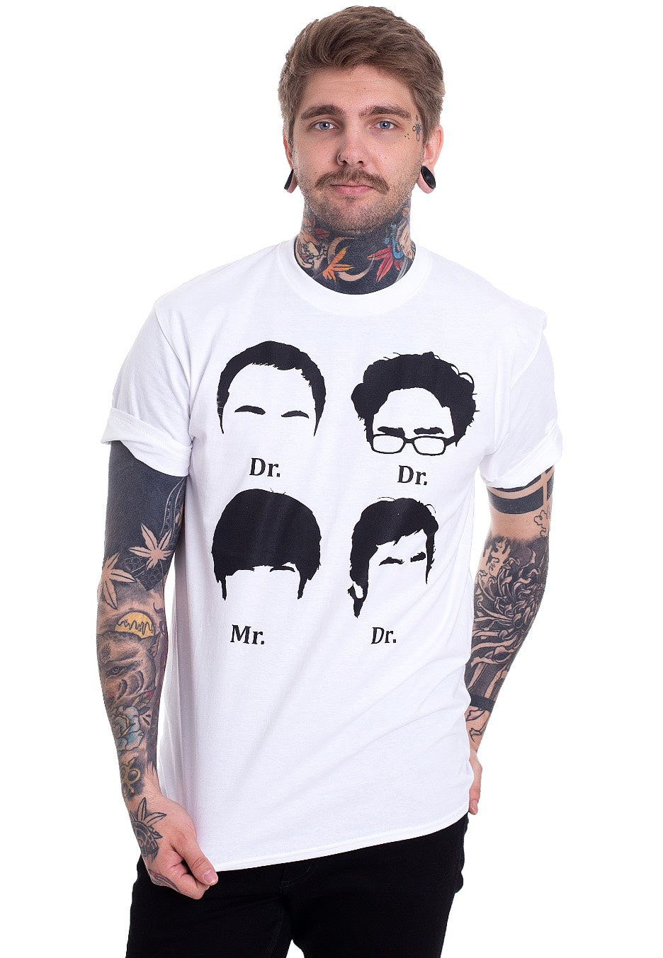 The Big Bang Theory - Prefix Heads White - T-Shirt | Men-Image