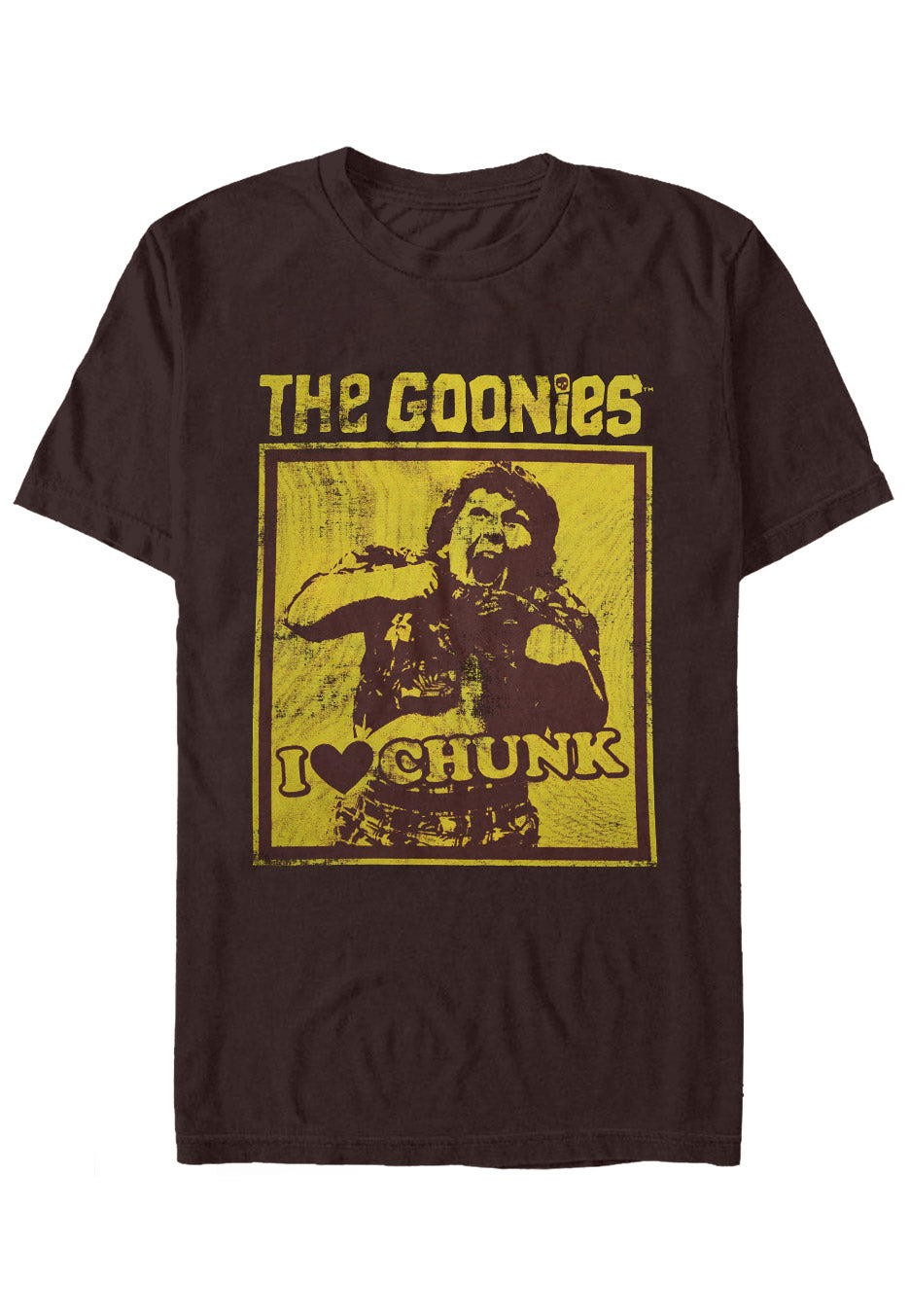 The Goonies - I Love Chunk Brown - T-Shirt | Neutral-Image