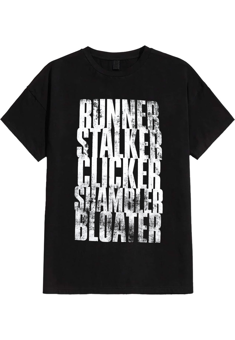 The Last Of Us - Run, Stalk, Click, Shamble, Bloat - T-Shirt | Neutral-Image