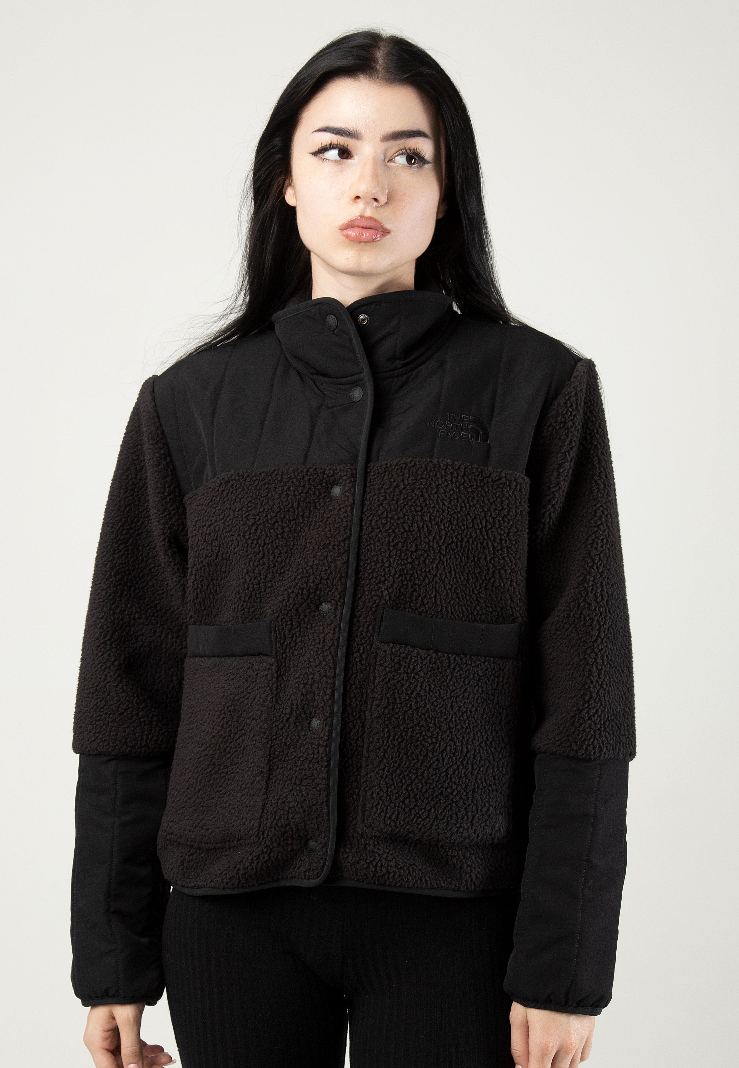 North face coat black womens online