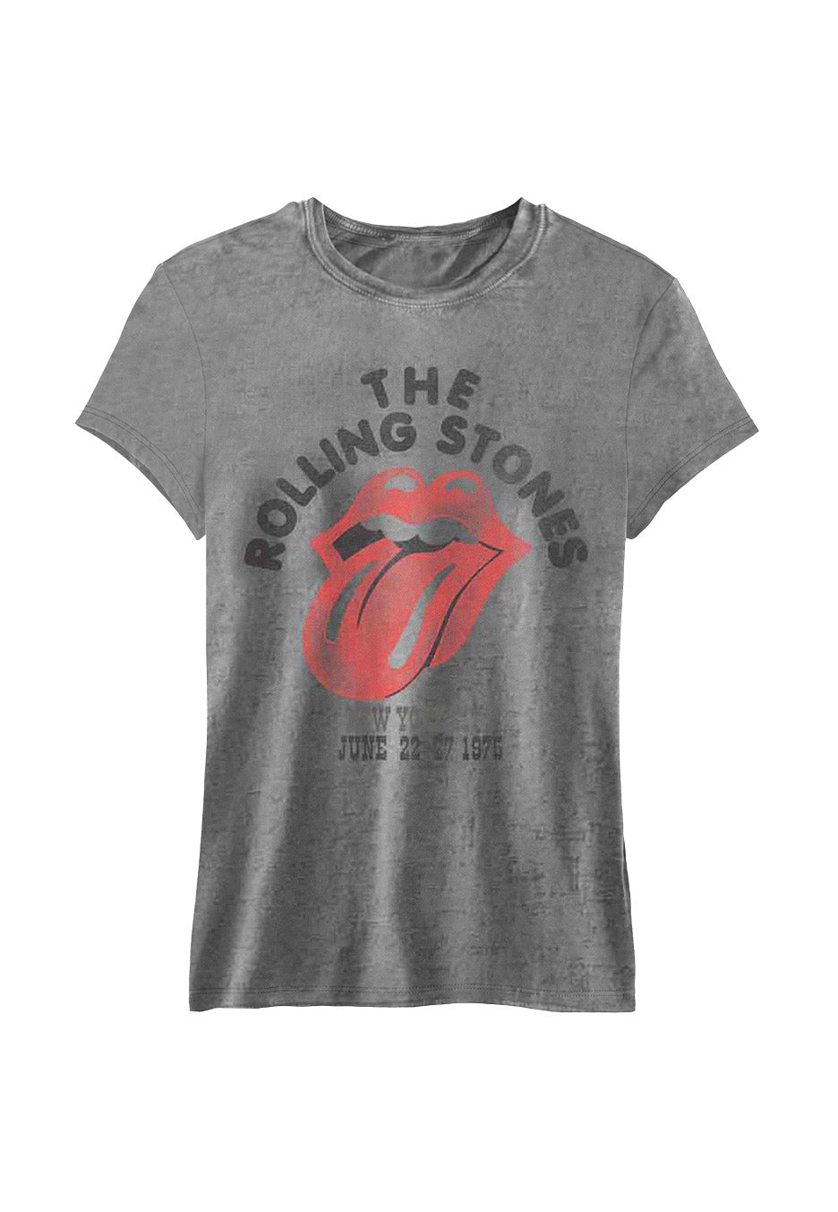 The Rolling Stones - NYC 1975 Burnout Grey - Girly | Neutral-Image
